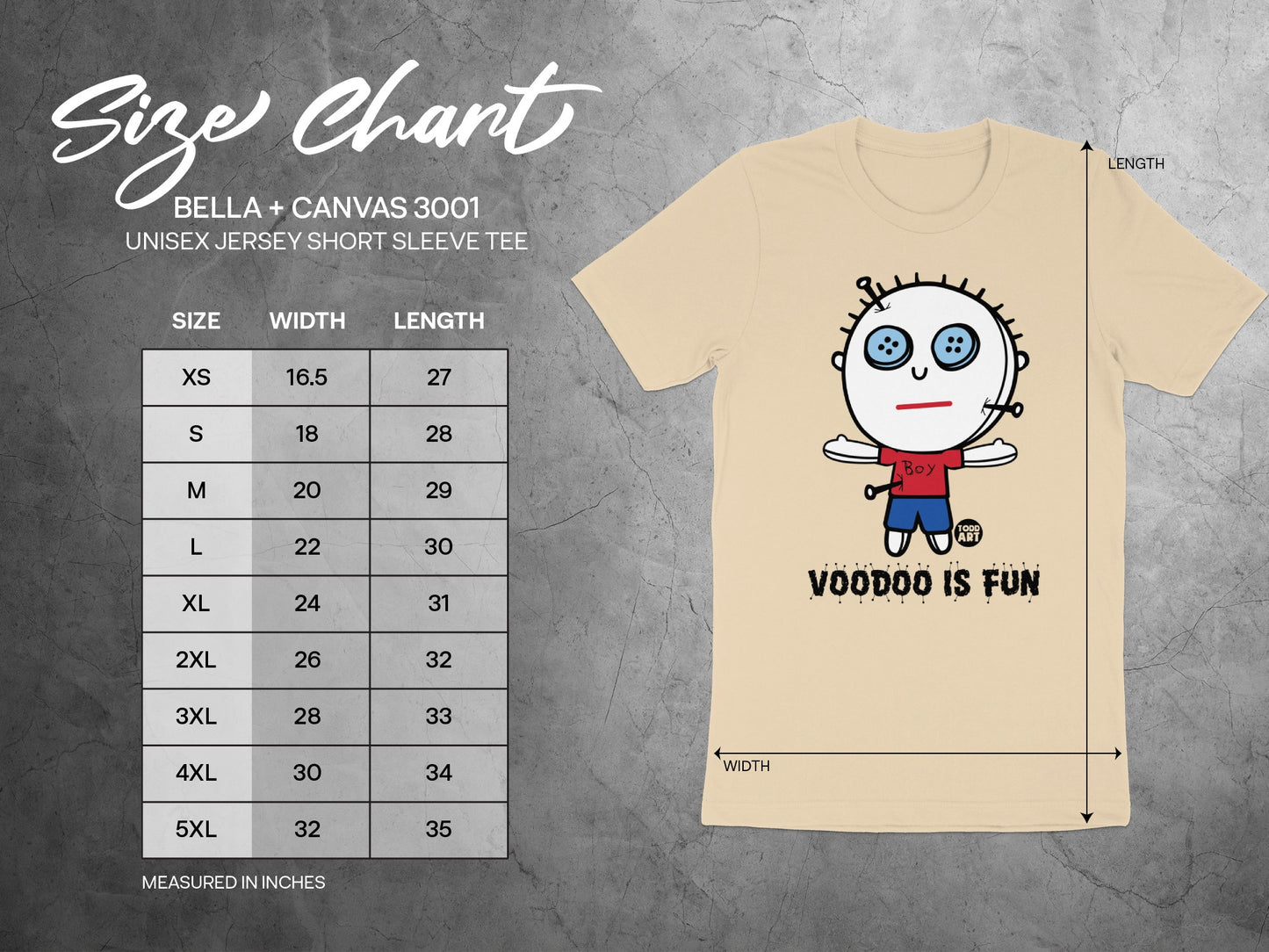 Voodoo is Fun sizes XS to 5XL Bella Canvas product