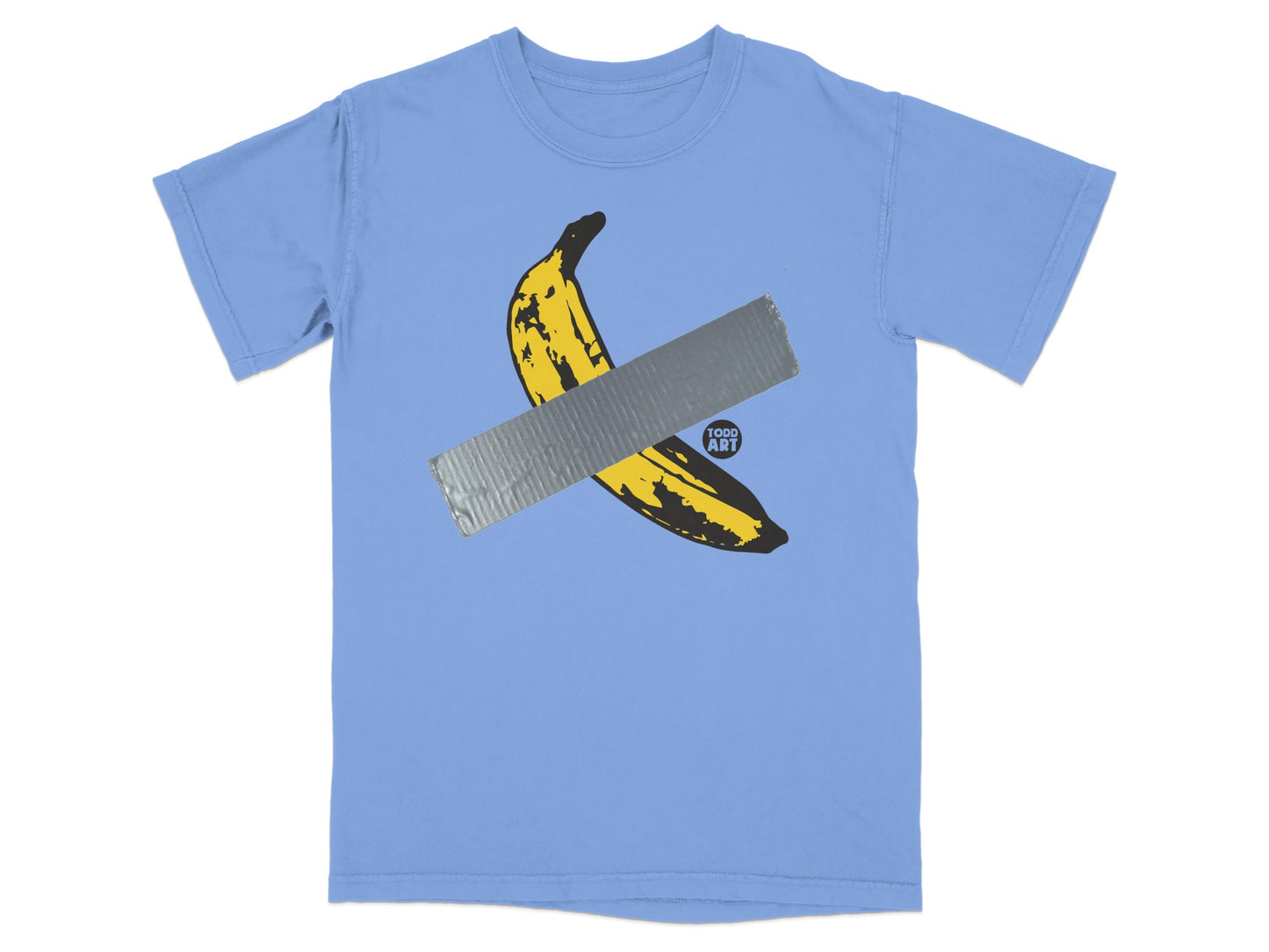 TODD ART Banana Duct Tape Blue T-Shirt product type