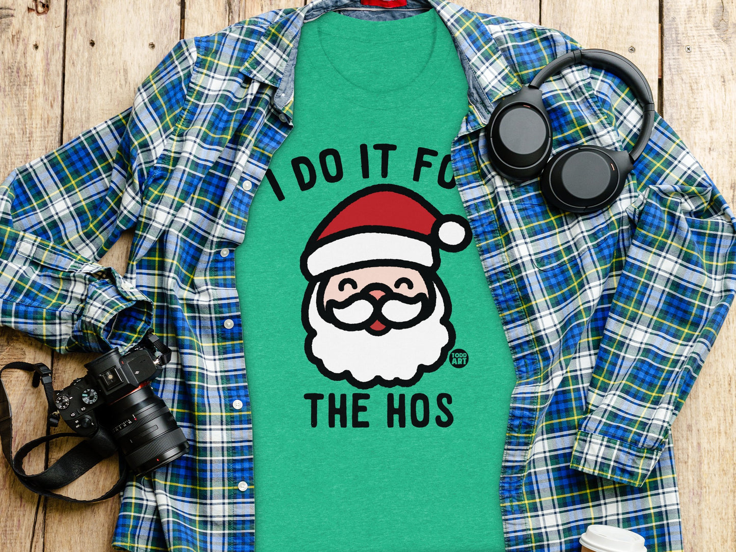 I Do It For The Hos Christmas Themed Shirt