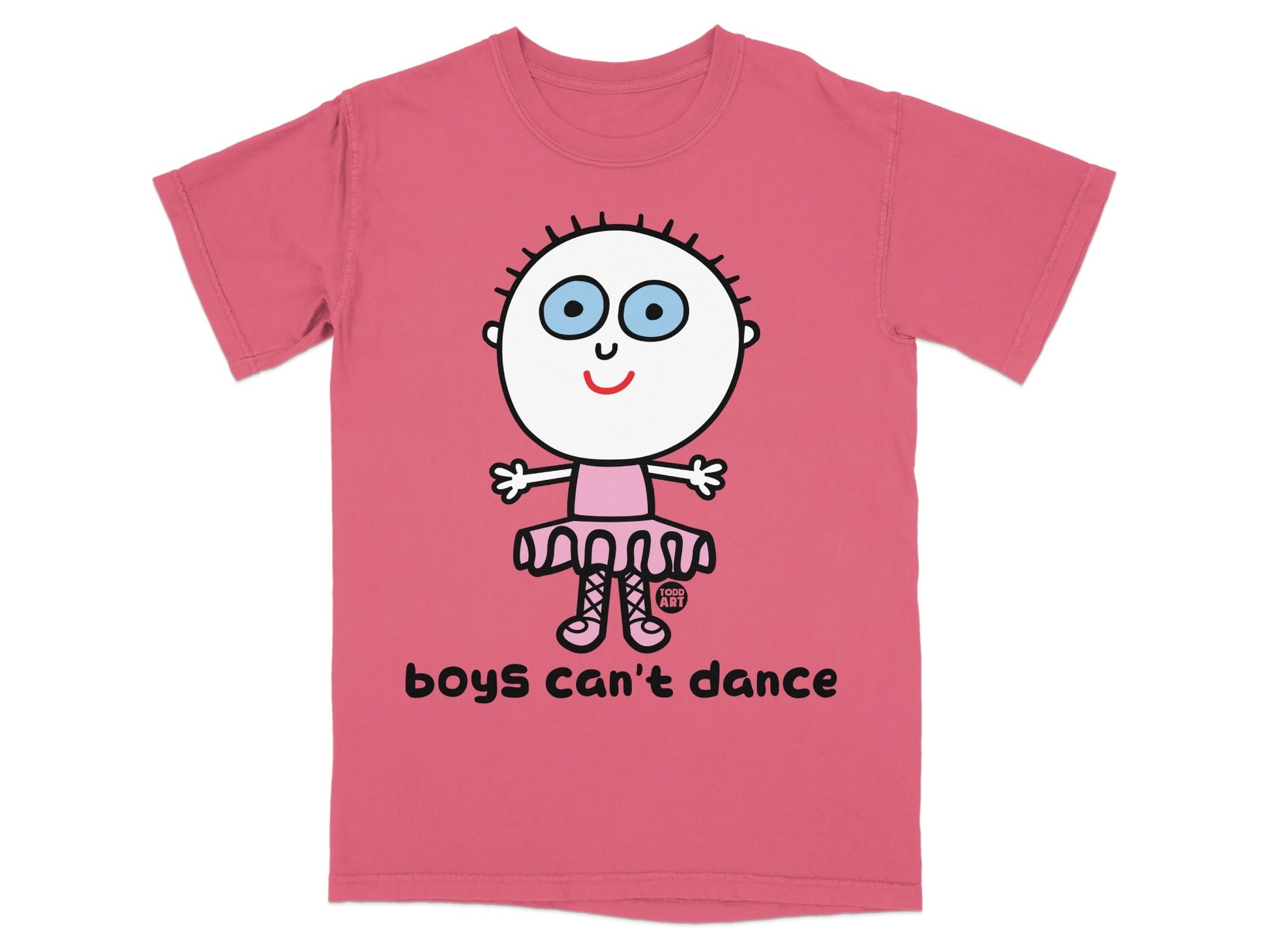 Boys Can't Dance Cartoon Graphic T-shirt