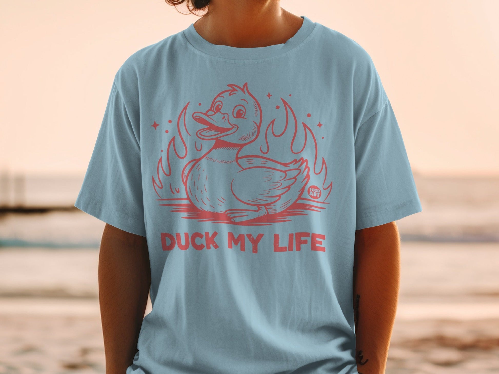 Duck My Life Funny Casual Graphic T-Shirt