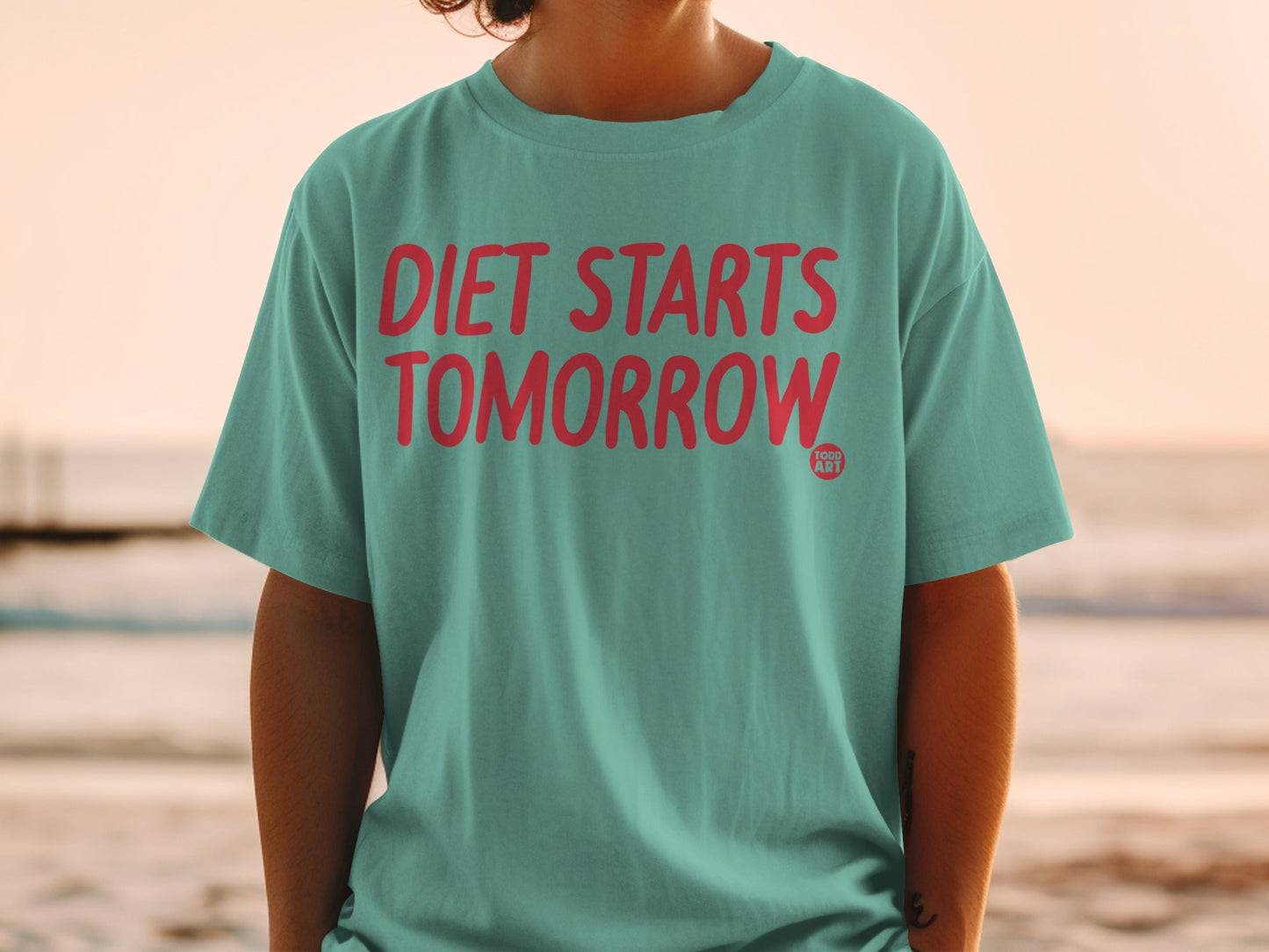 Diet Starts Tomorrow Relaxed Fit Graphic T-Shirt
