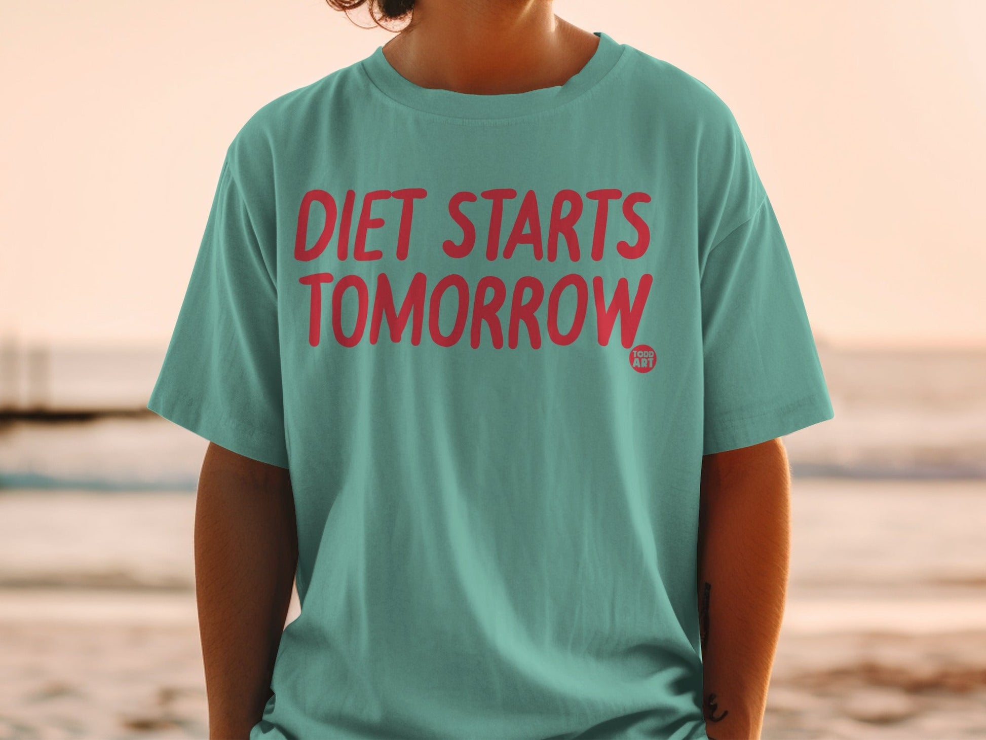 Diet Starts Tomorrow Relaxed Fit Graphic T-Shirt