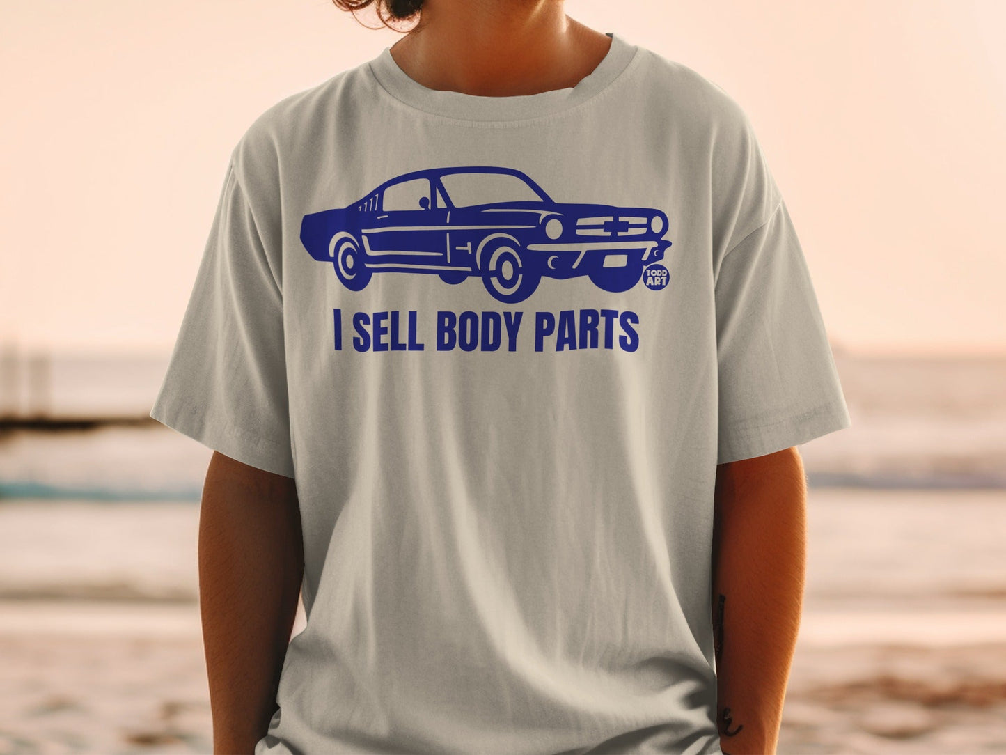 I Sell Body Parts Graphic Car Themed T-shirt
