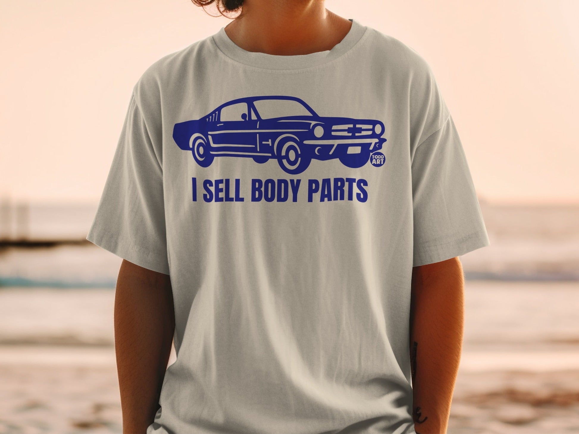 I Sell Body Parts Graphic Car Themed T-shirt
