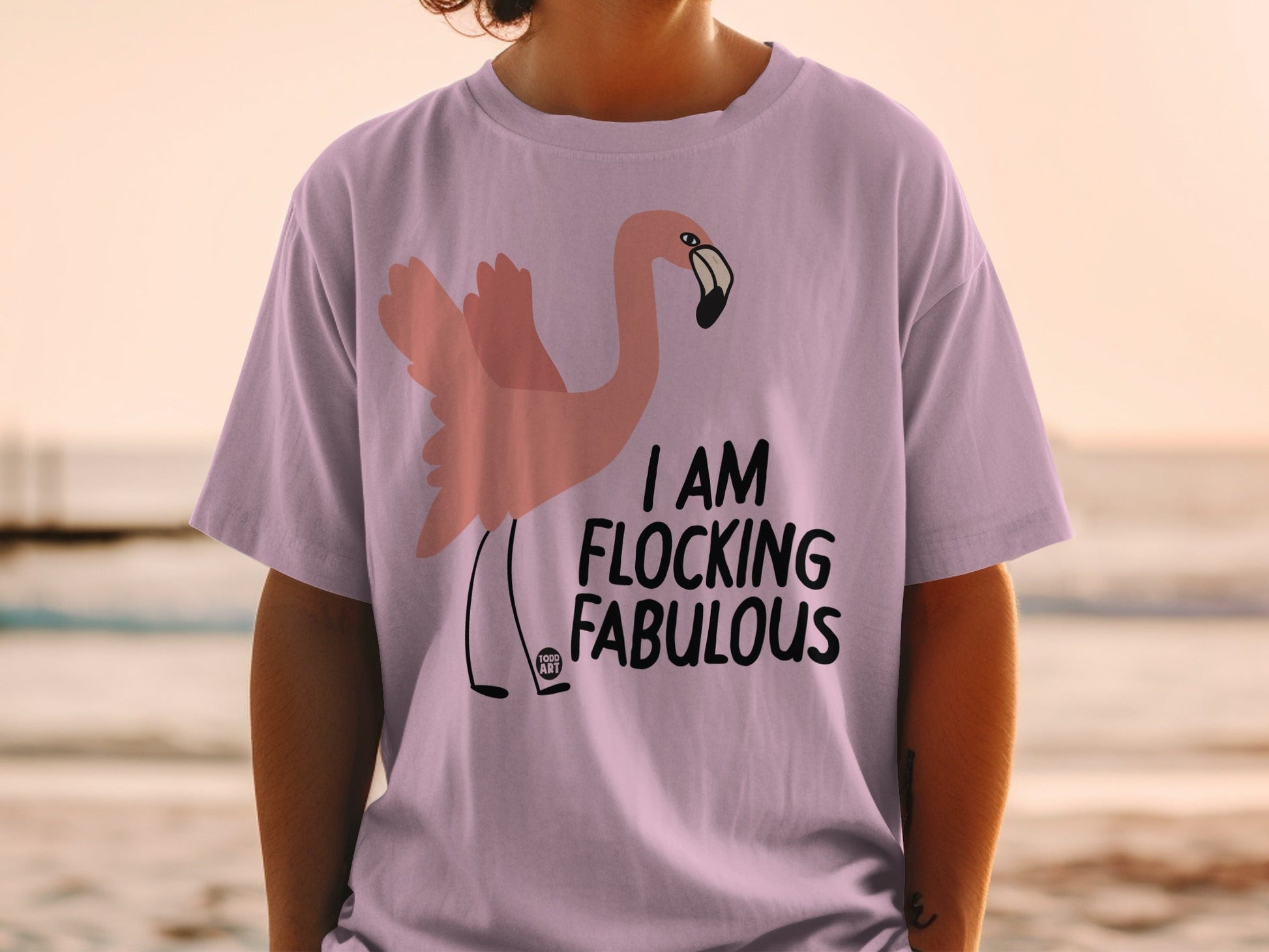 I Am Flocking Fabulous Flamingo Graphic T-Shirt