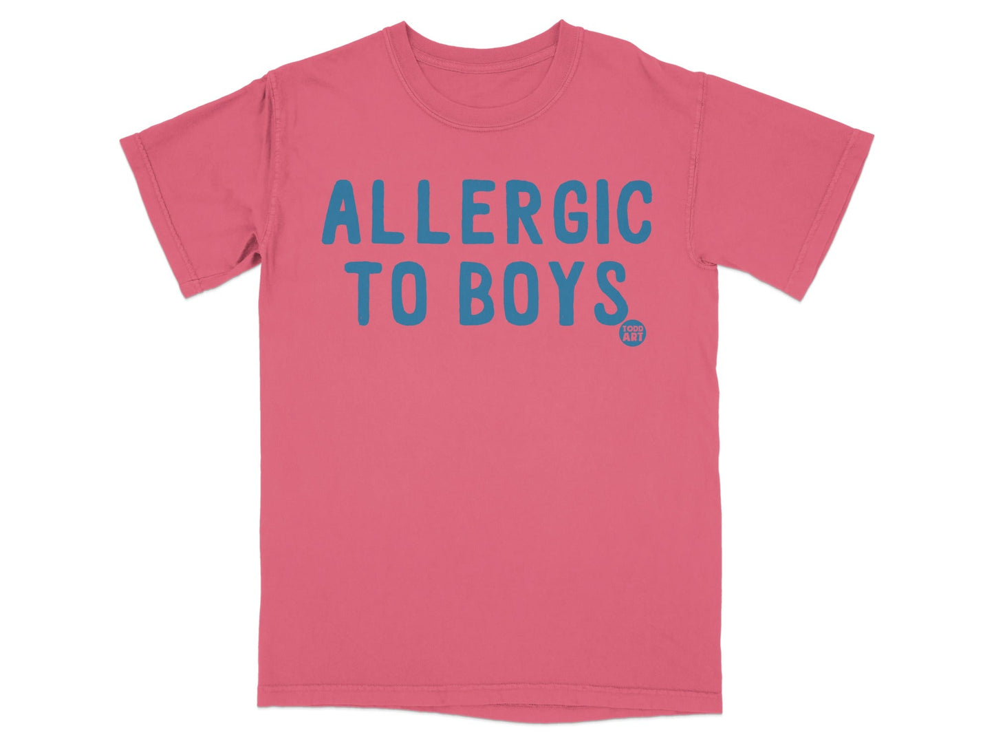 Allergic To Boys Letter Print Graphic T-shirt