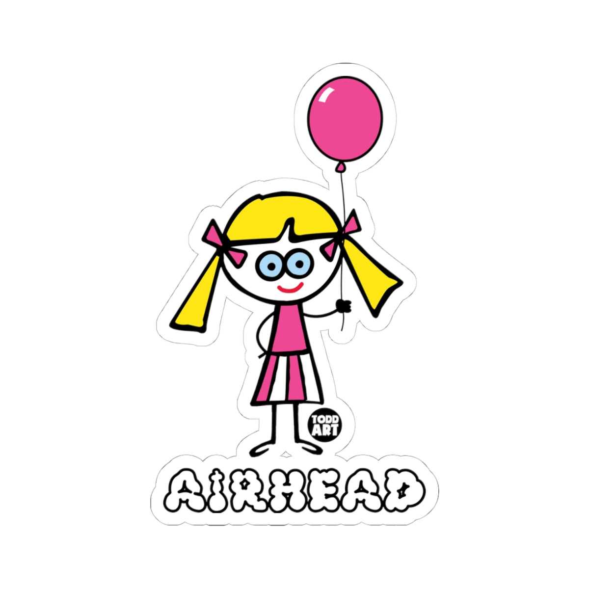 Airhead Todd Art Sticker