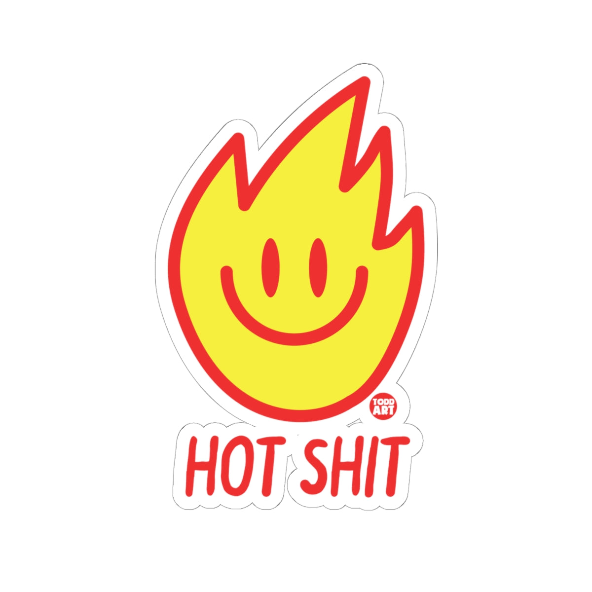 Hot StuffTodd Art Sticker
