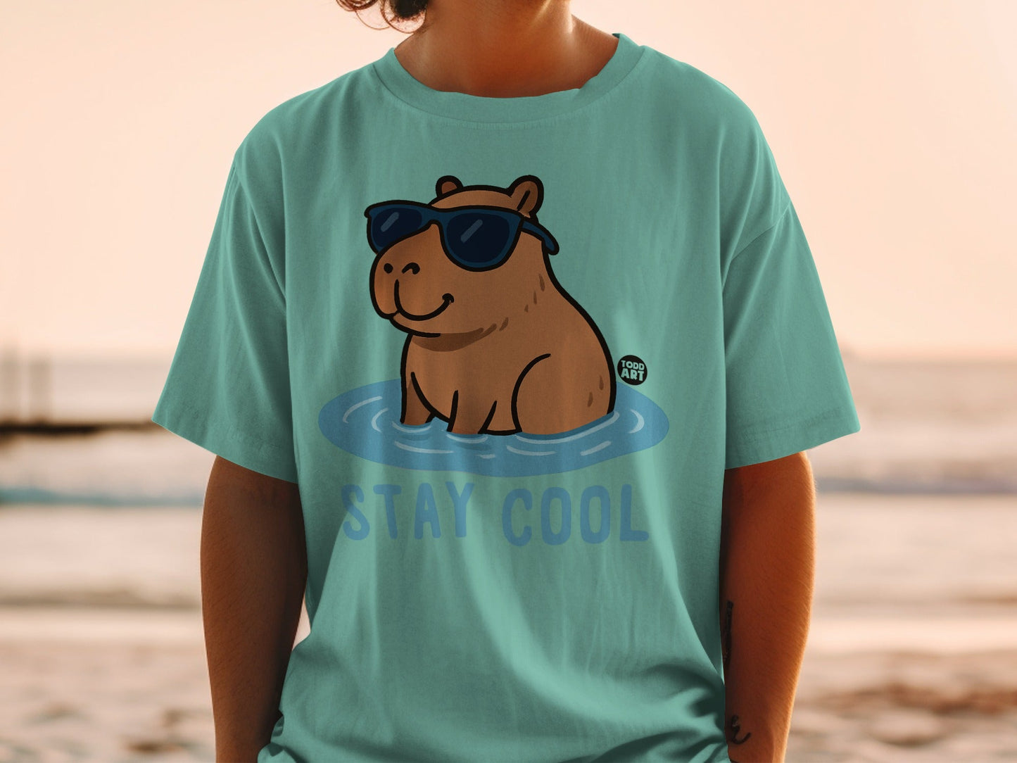 Cool Hippo Stay Cool Graphic T-Shirt