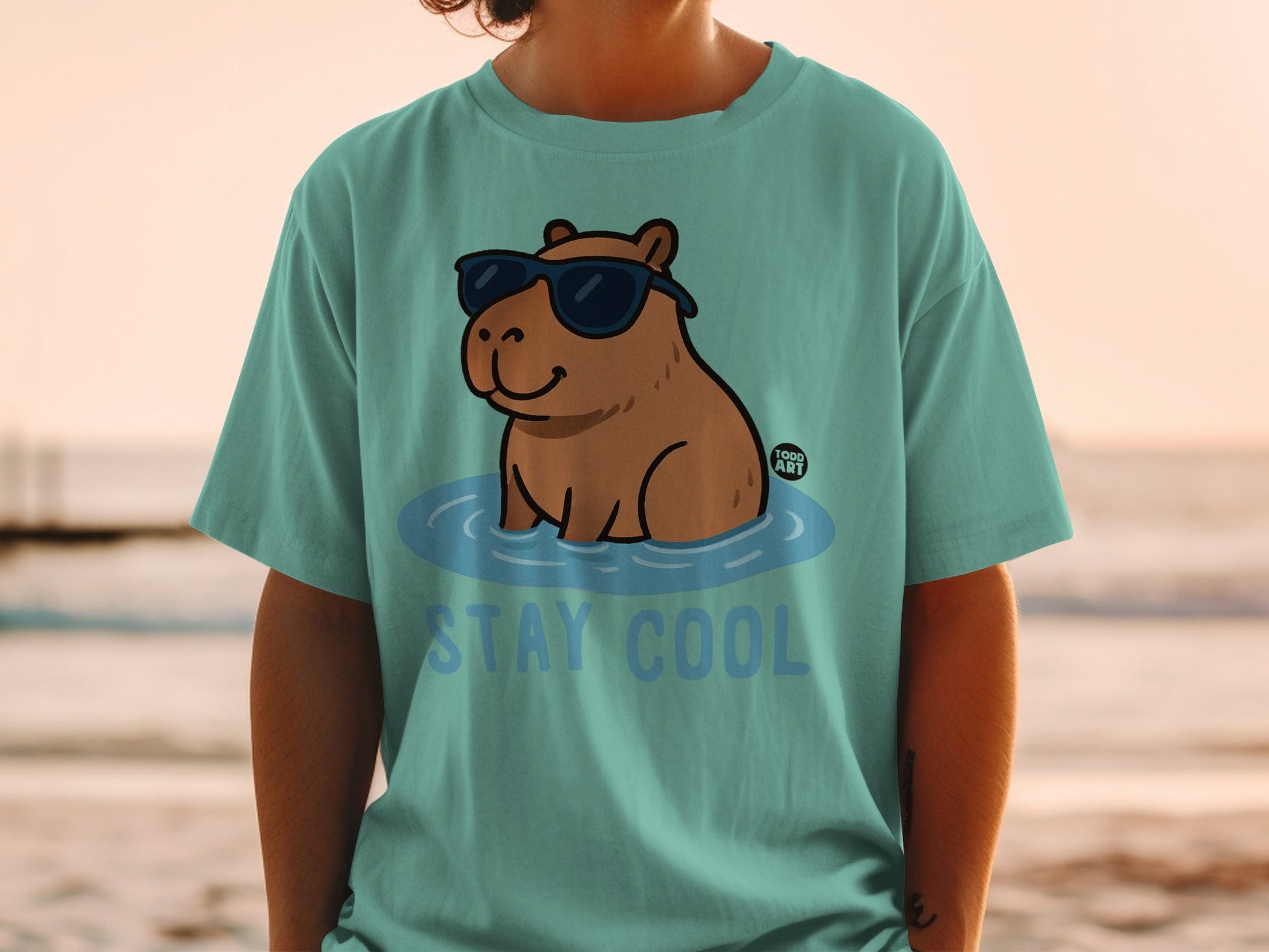 Cool Hippo Stay Cool Graphic T-Shirt