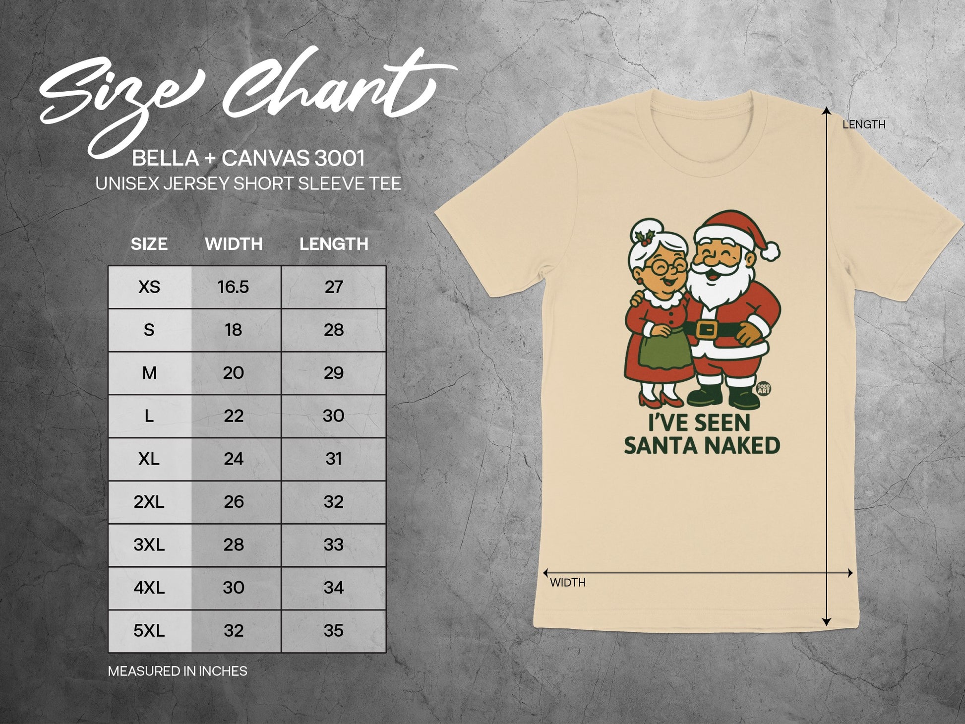 I've Seen Santa Naked Graphic Tee product