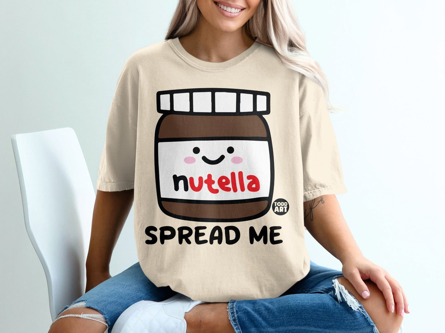 Nutella Spread Me Todd Art Cute Graphic T-shirt
