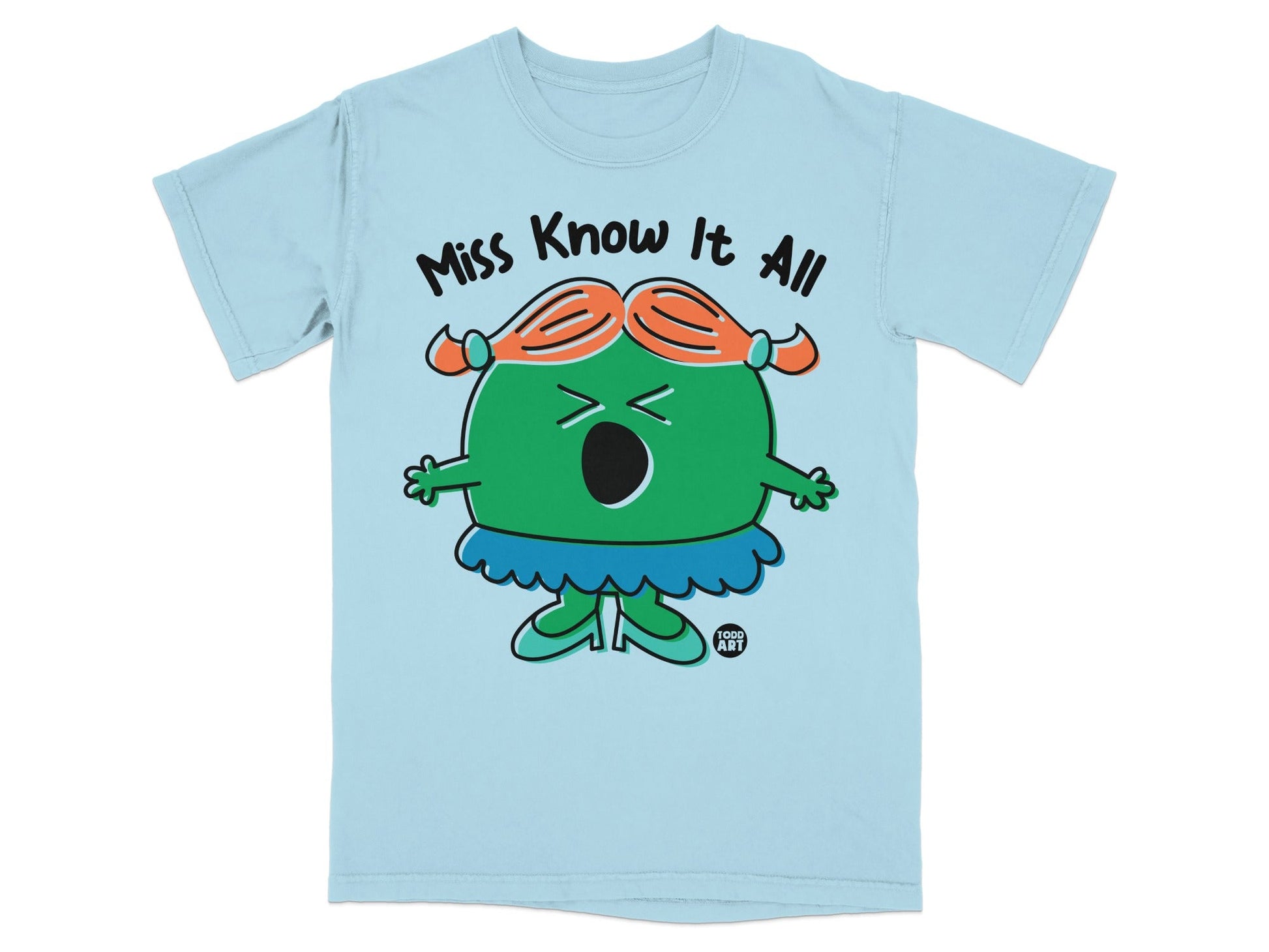 Miss Know It All Character Graphic T-Shirt