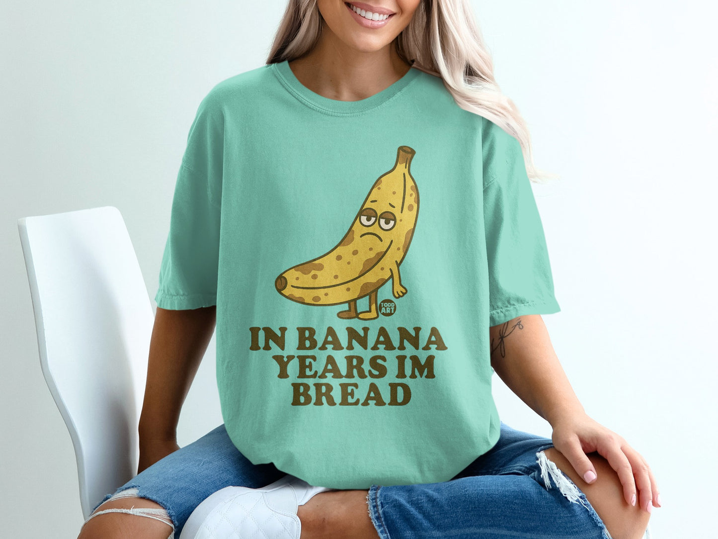 Sad Banana In Banana Years Im Bread Todd Art T-Shirt