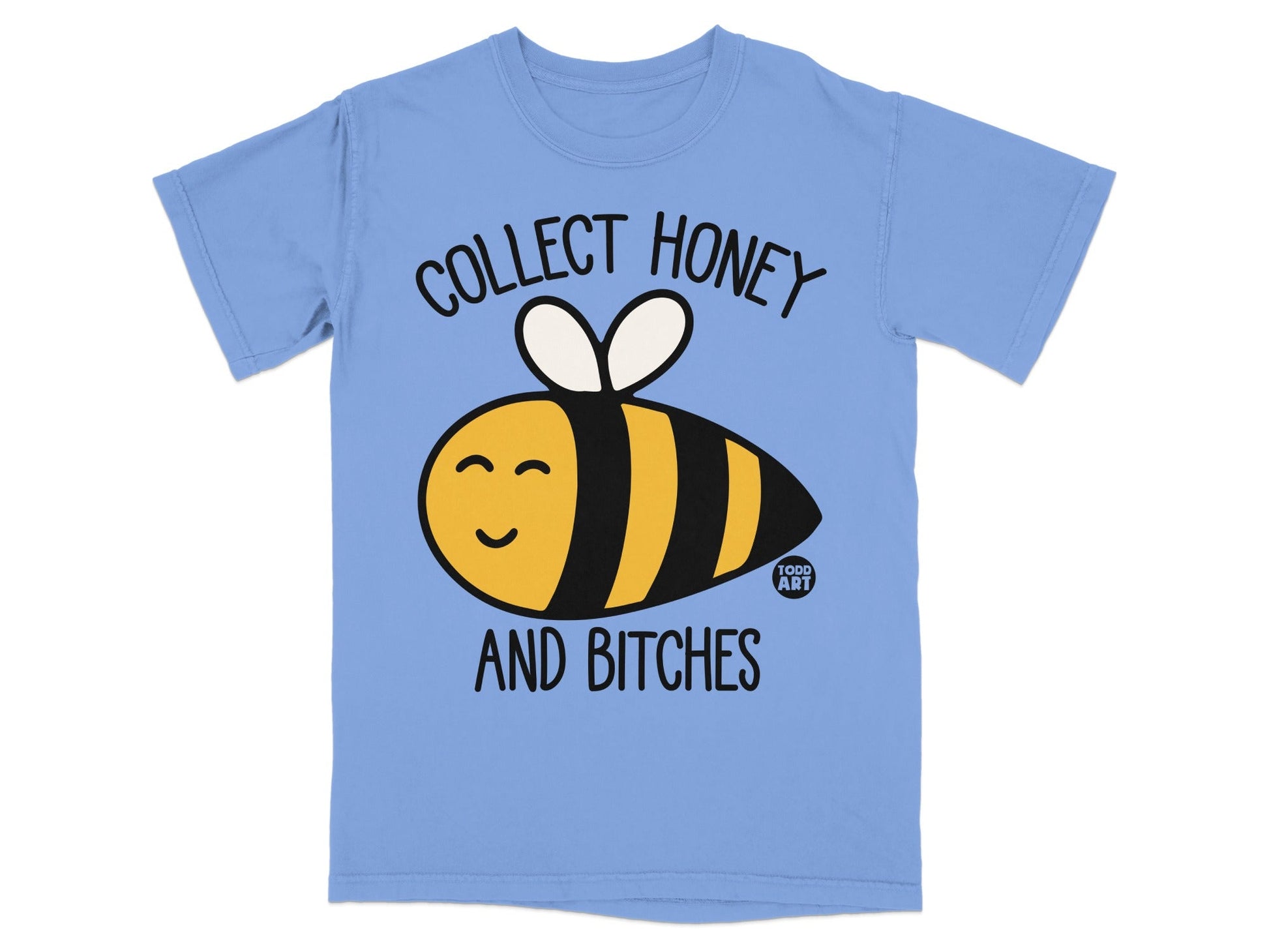 Collect Honey and Bitches Bee Graphic T-Shirt