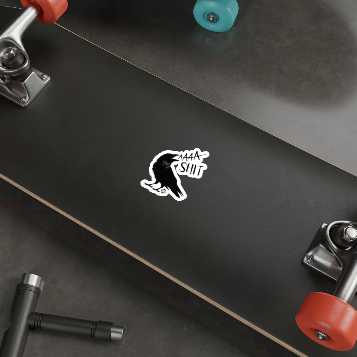 Funny Skateboard with Unique Graphic Design