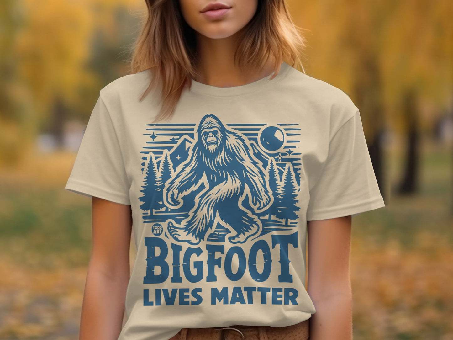 Bigfoot Lives Matter Graphic Tee Shirt
