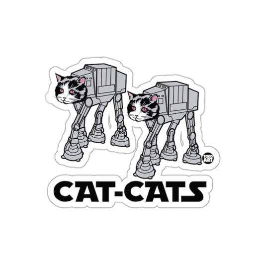 Cat Cats AT AT Walker Hybrid Art by Todd Art sticker