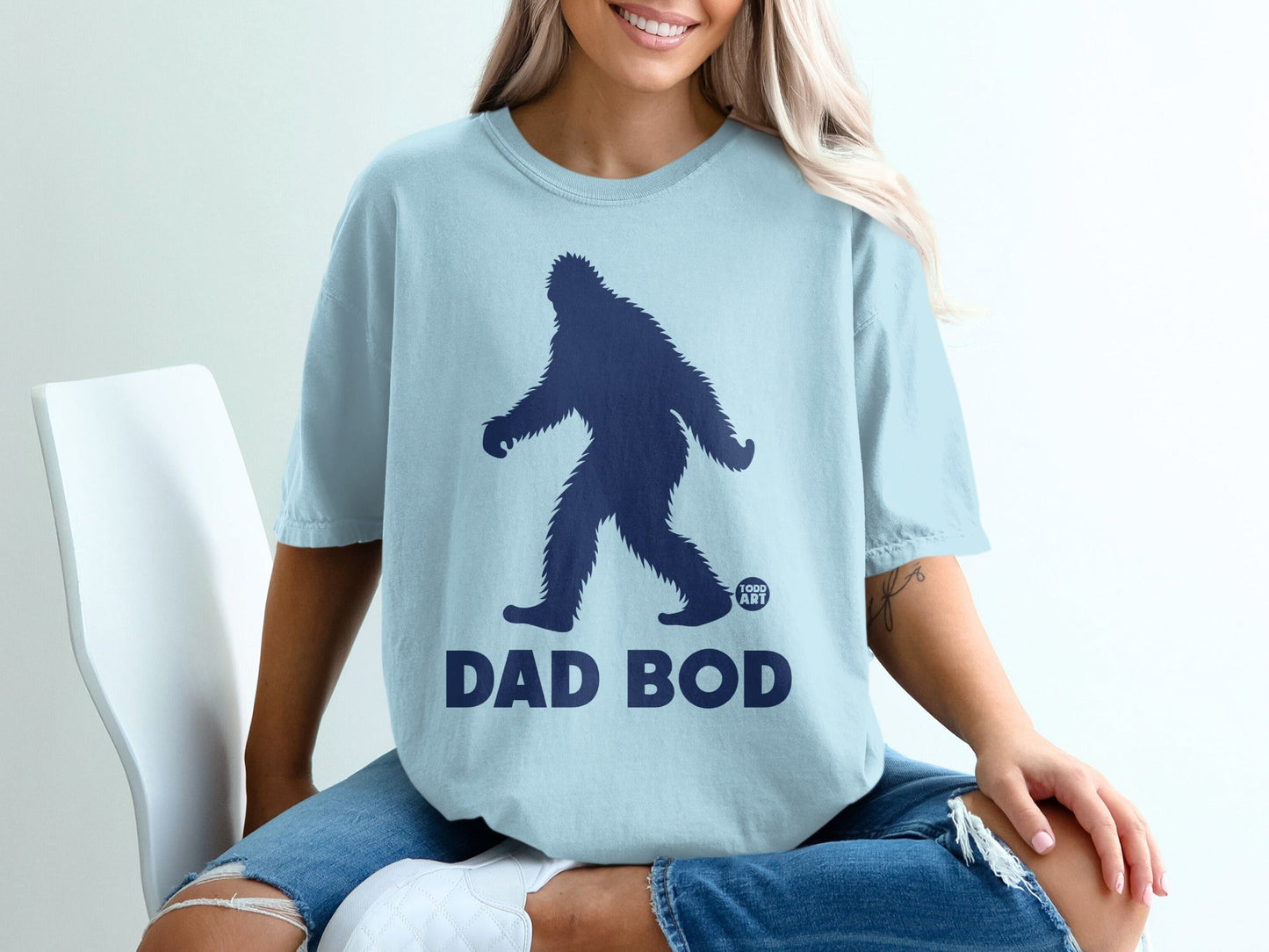 Dad Bod Sasquatch Graphic Funny T-shirt Design