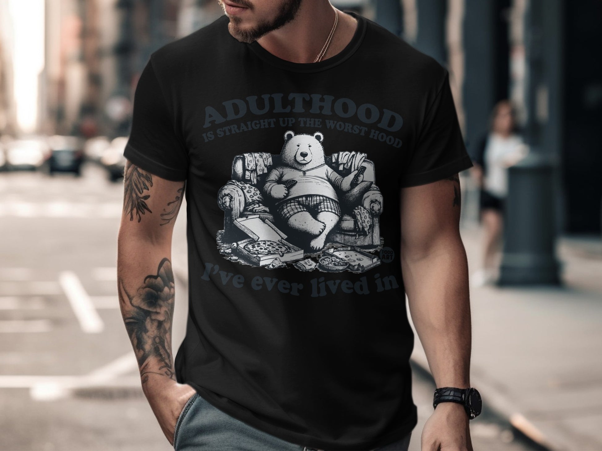 Adulthood is Straight up the Worst Hood Funny Shirt