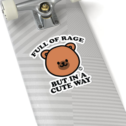 Angry BearTodd Art Sticker