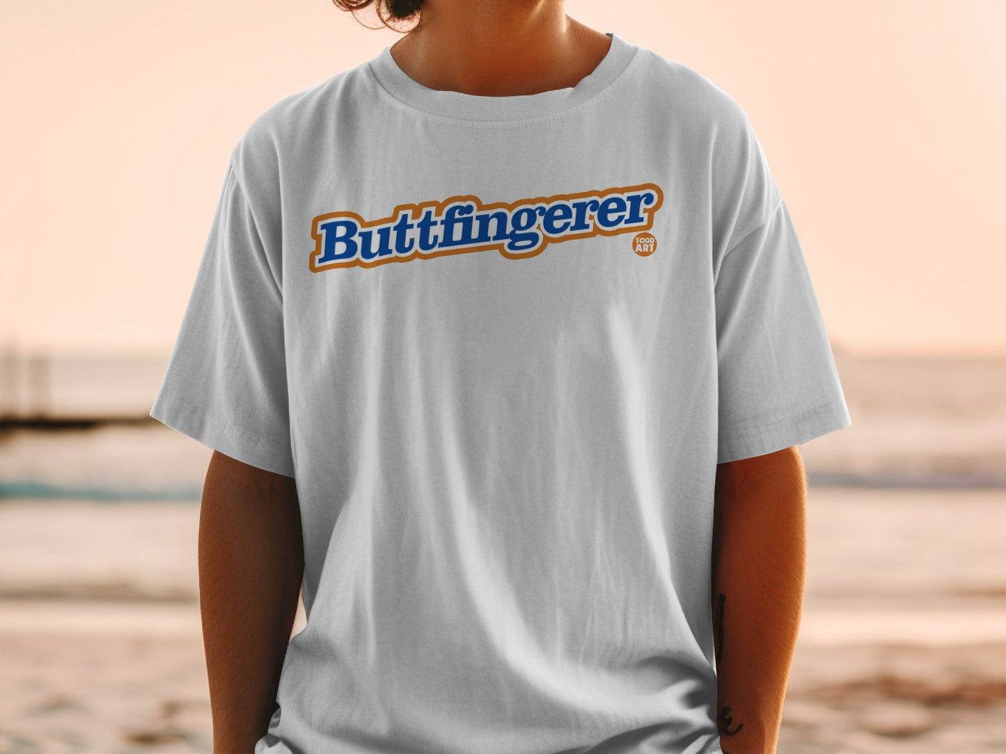 Novelty Buttfingerer Graphic Tee Shirt