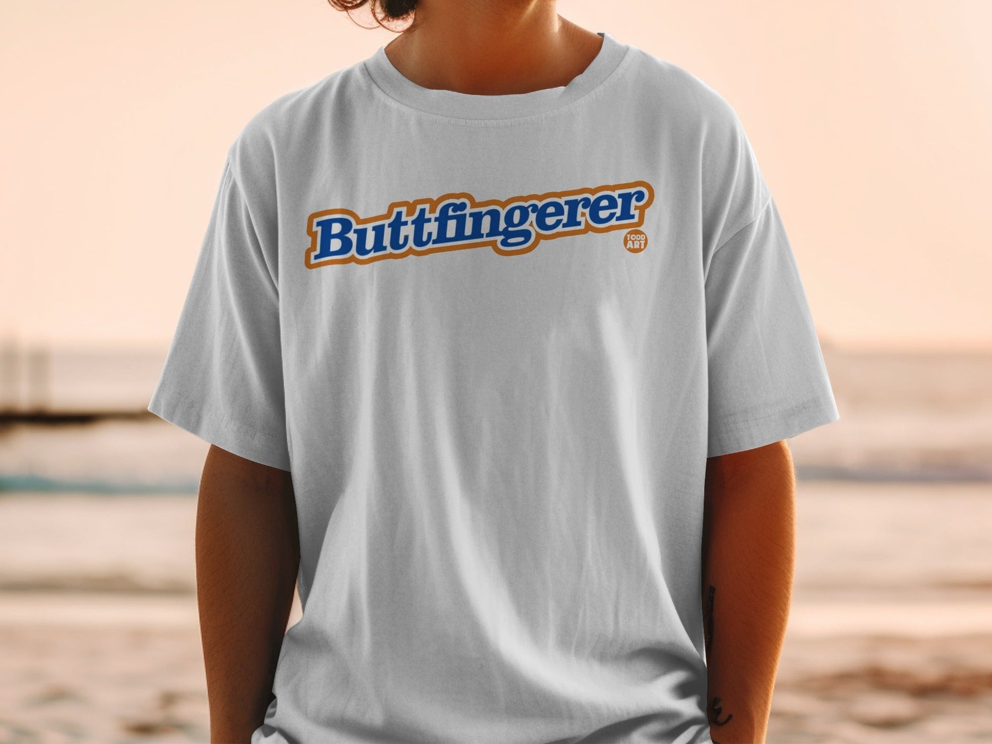 Novelty Buttfingerer Graphic Tee Shirt