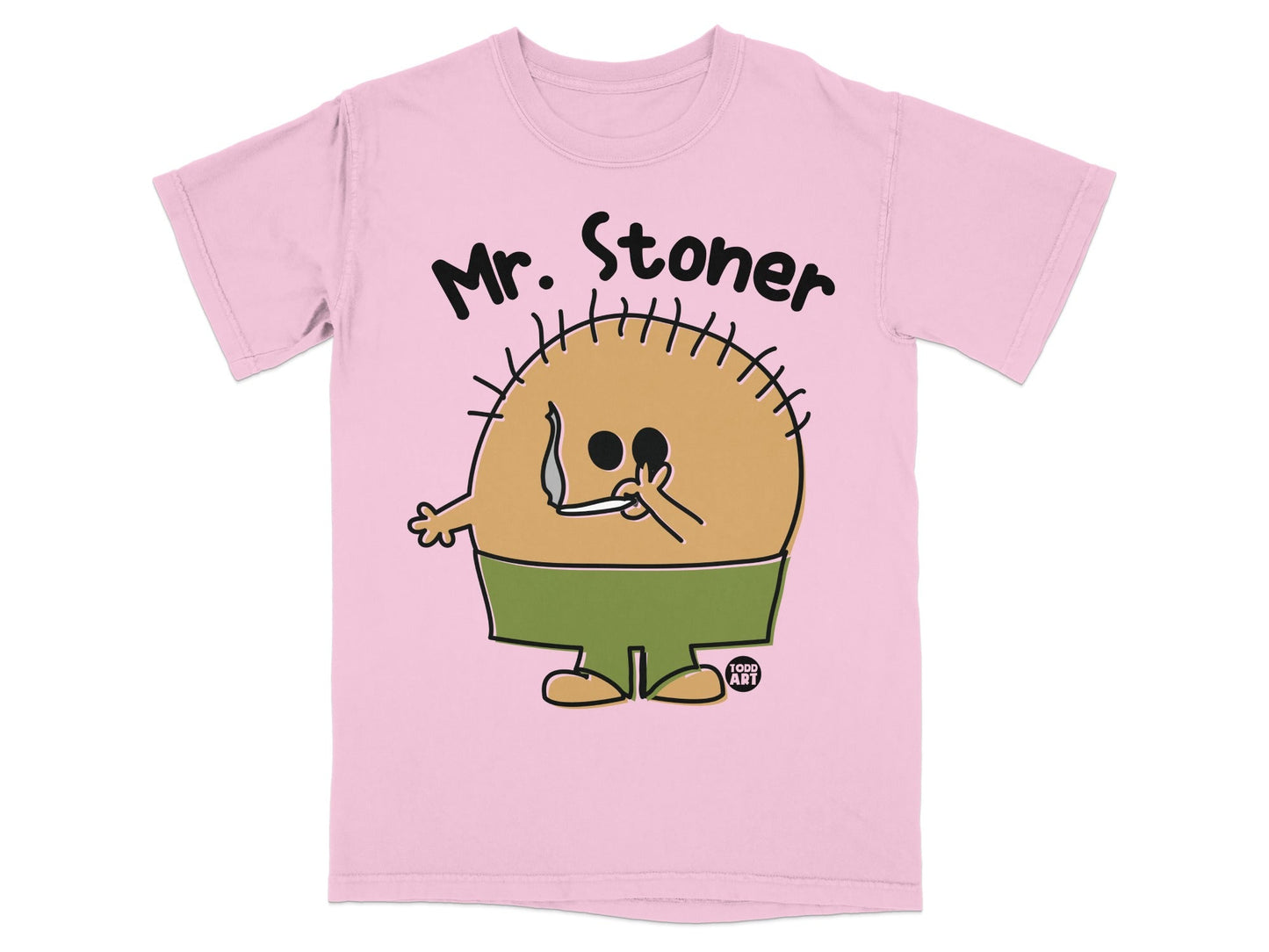 Mr. Stoner Cartoon Character Design T-Shirt