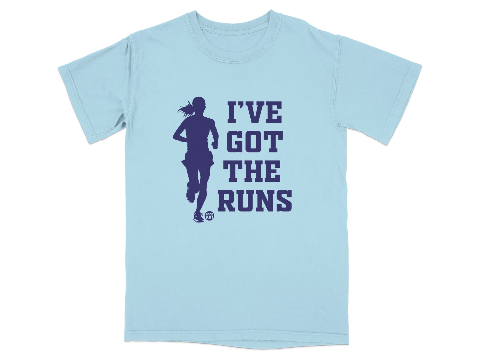 Light Blue I'VE GOT THE RUNS Funny Runner Graphic product type