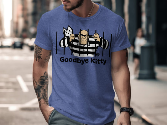 Goodbye Kitty Graphic T-Shirt for Men Casual Wear