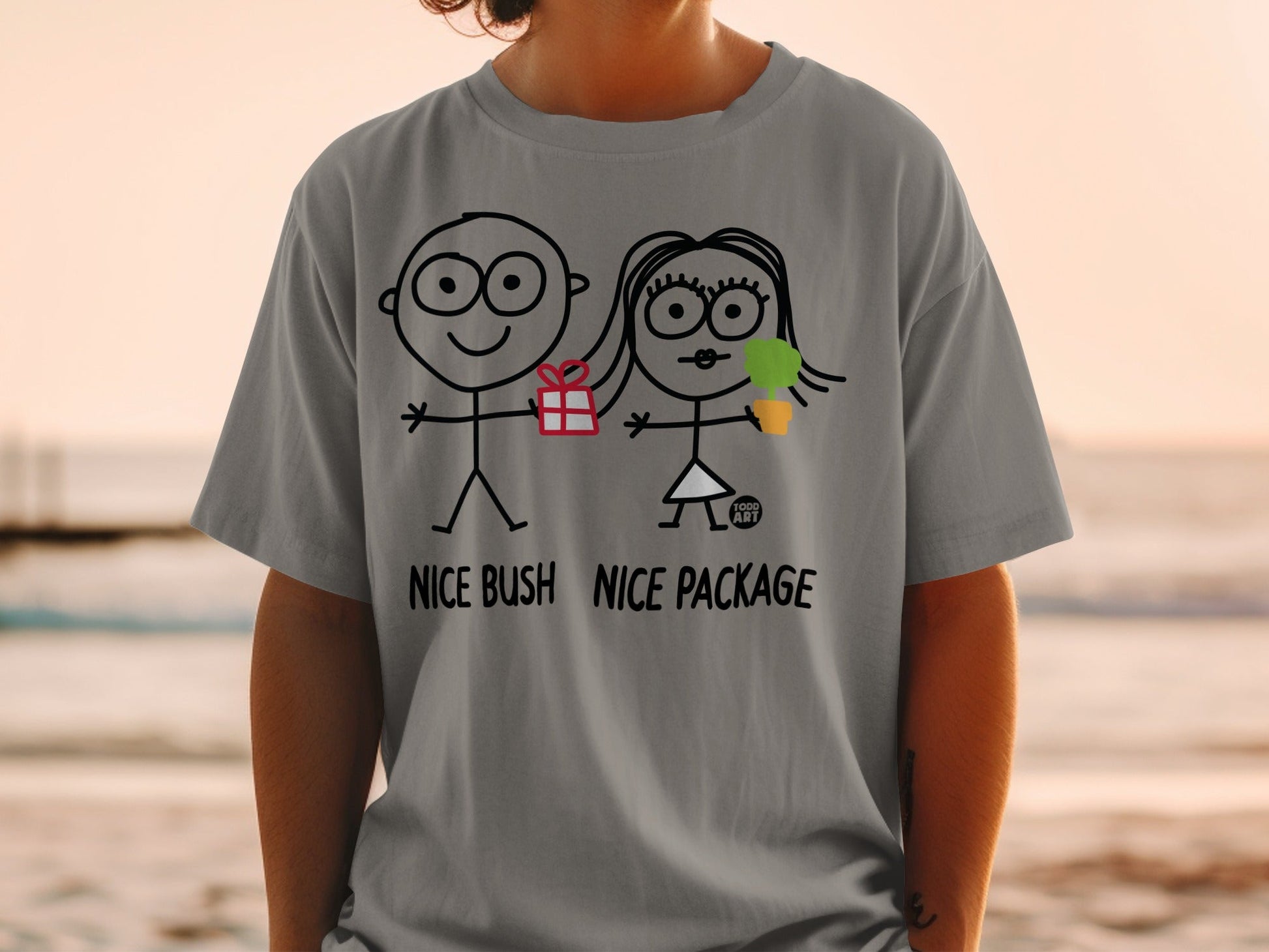 Funny Nice Bush Nice Package Graphic T-shirt