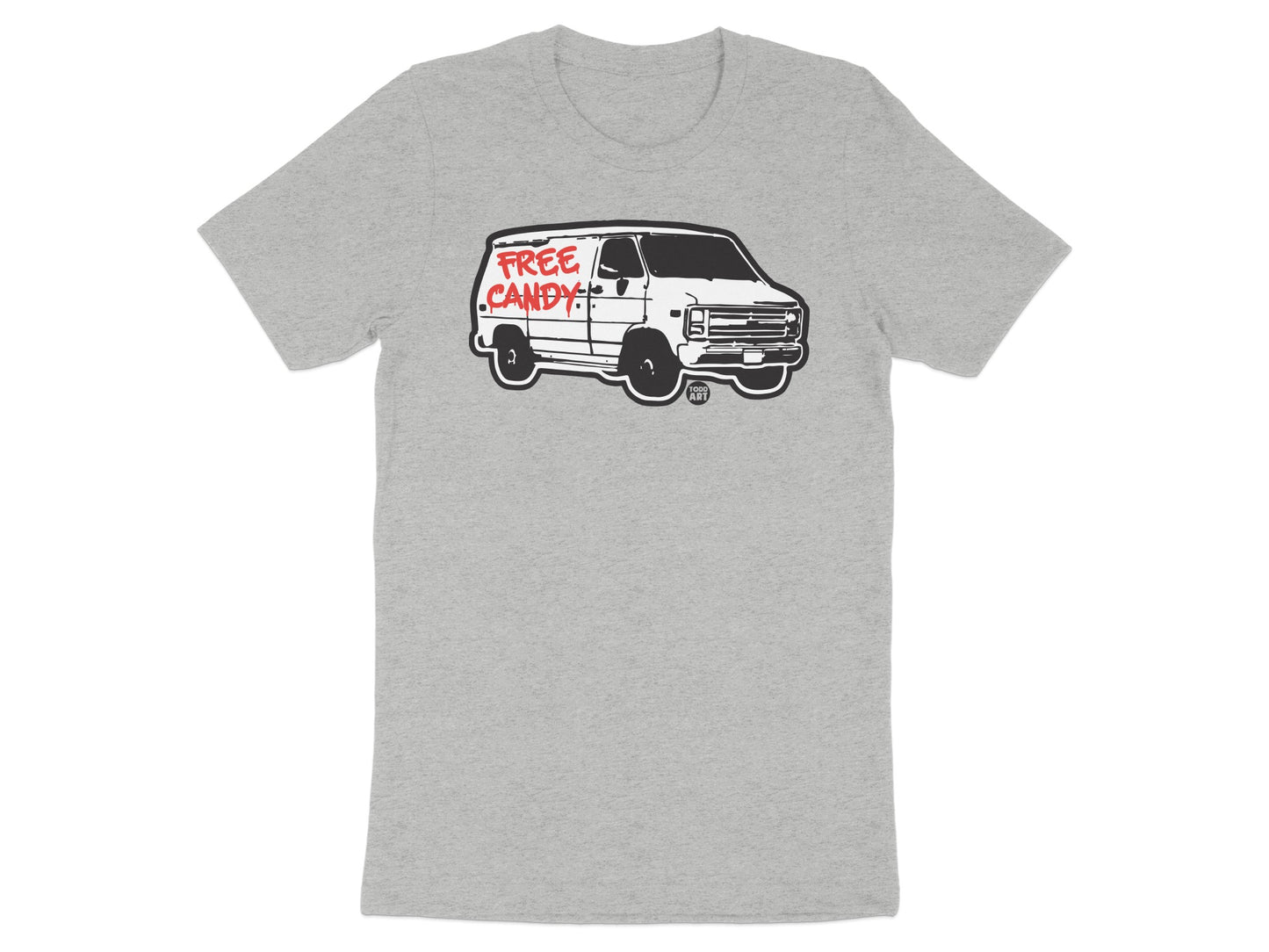 Free Candy Van Graphic Grey T-shirt Product