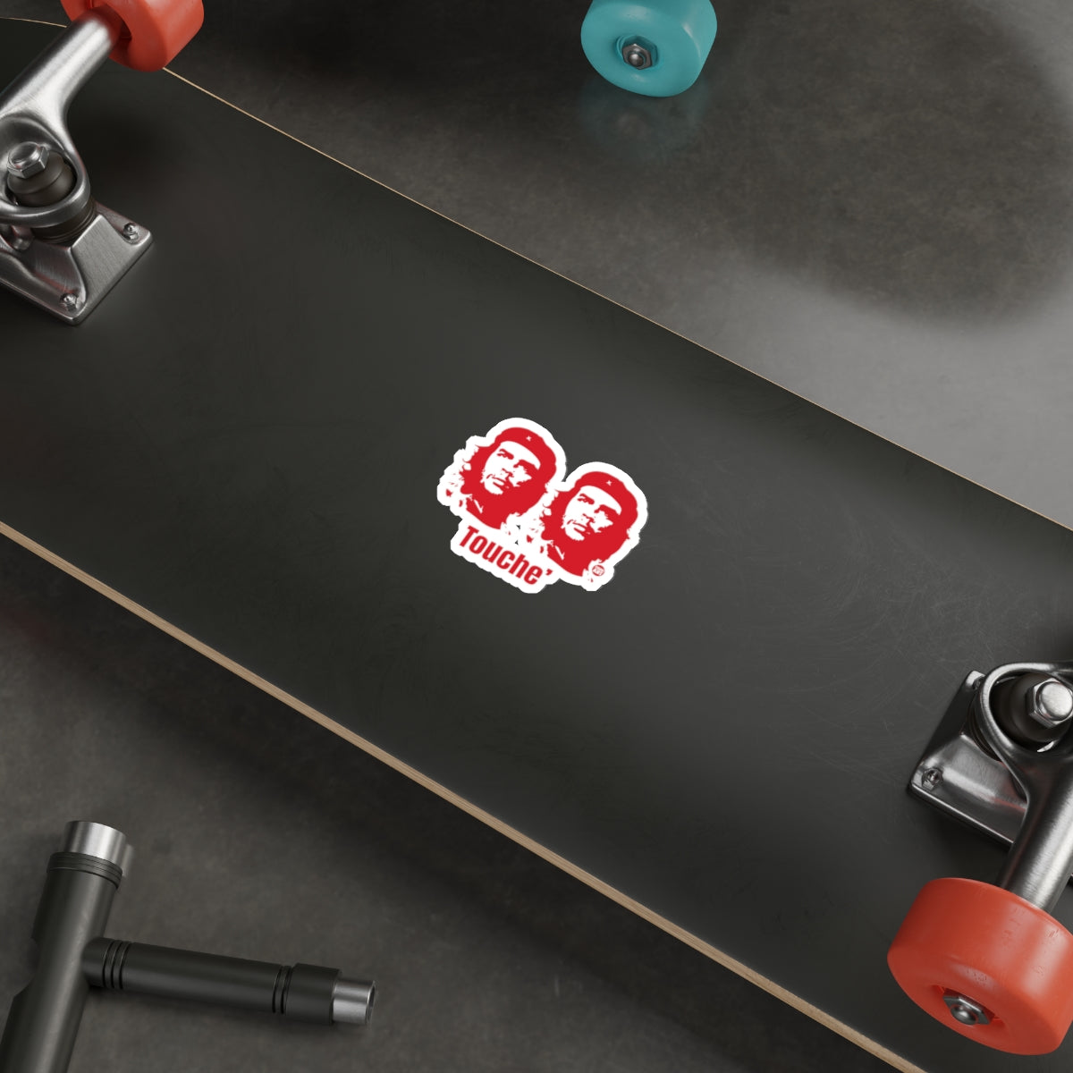 Two Revolutionary Leaders Touching Red Image sticker
