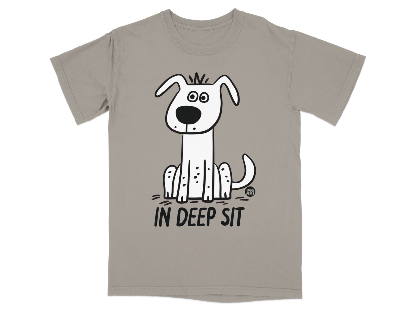 Adorable In Deep Sit Dog Graphic T-Shirt