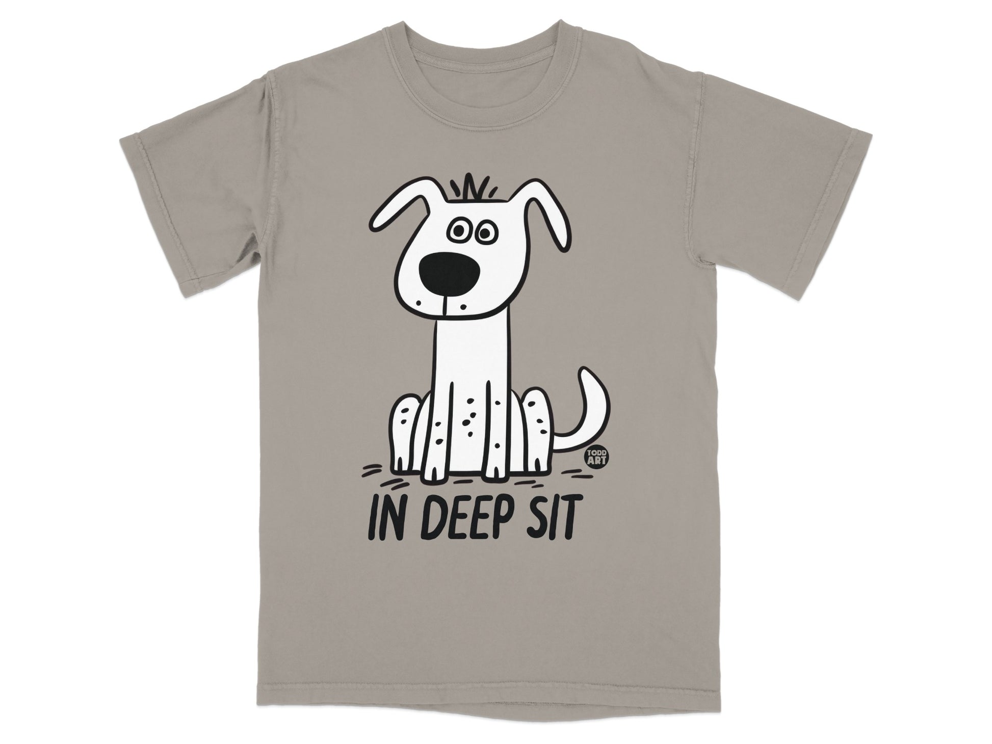 Adorable In Deep Sit Dog Graphic T-Shirt