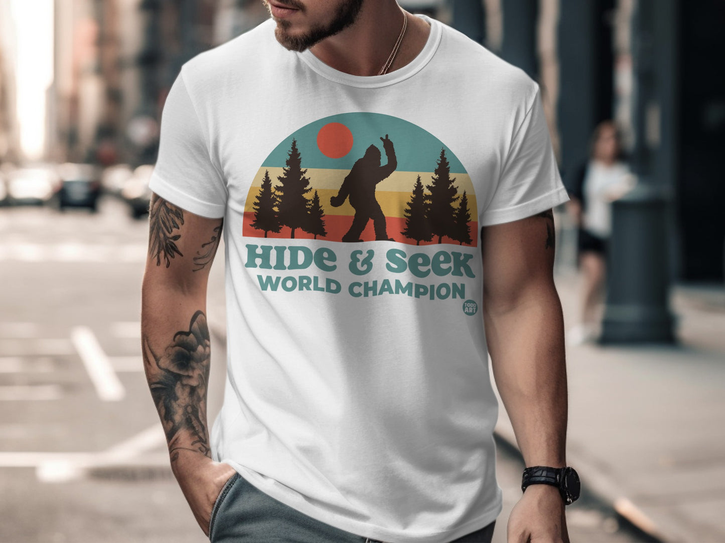 Hide & Seek World Champion Retro Design T-shirt
