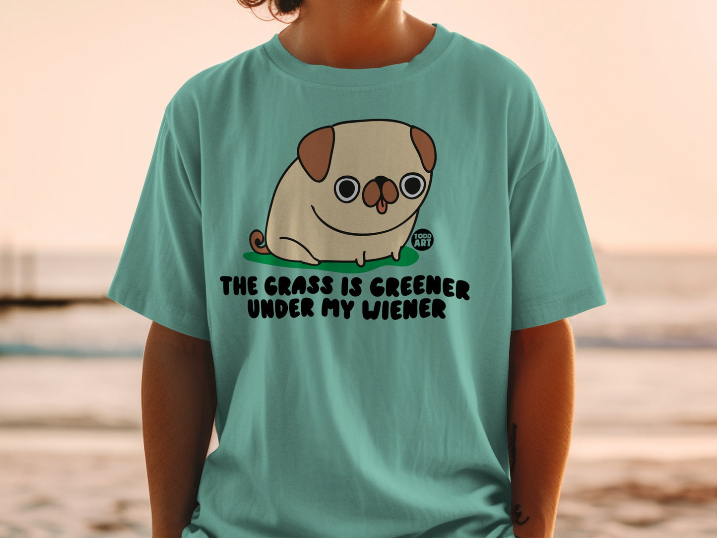 The Grass Is Greener Under My Wiener T-shirt