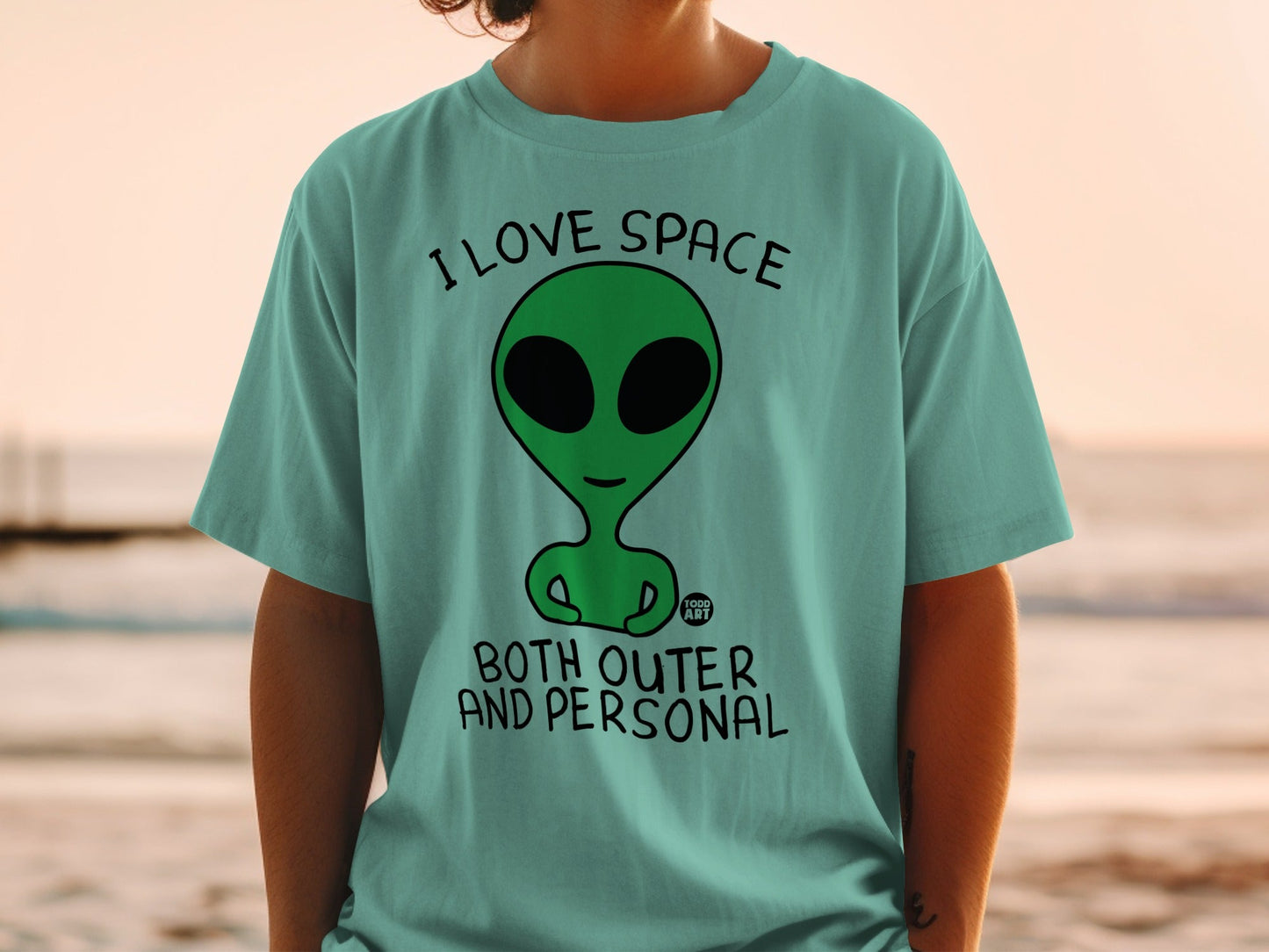 I Love Space Both Outer And Personal Alien T-shirt