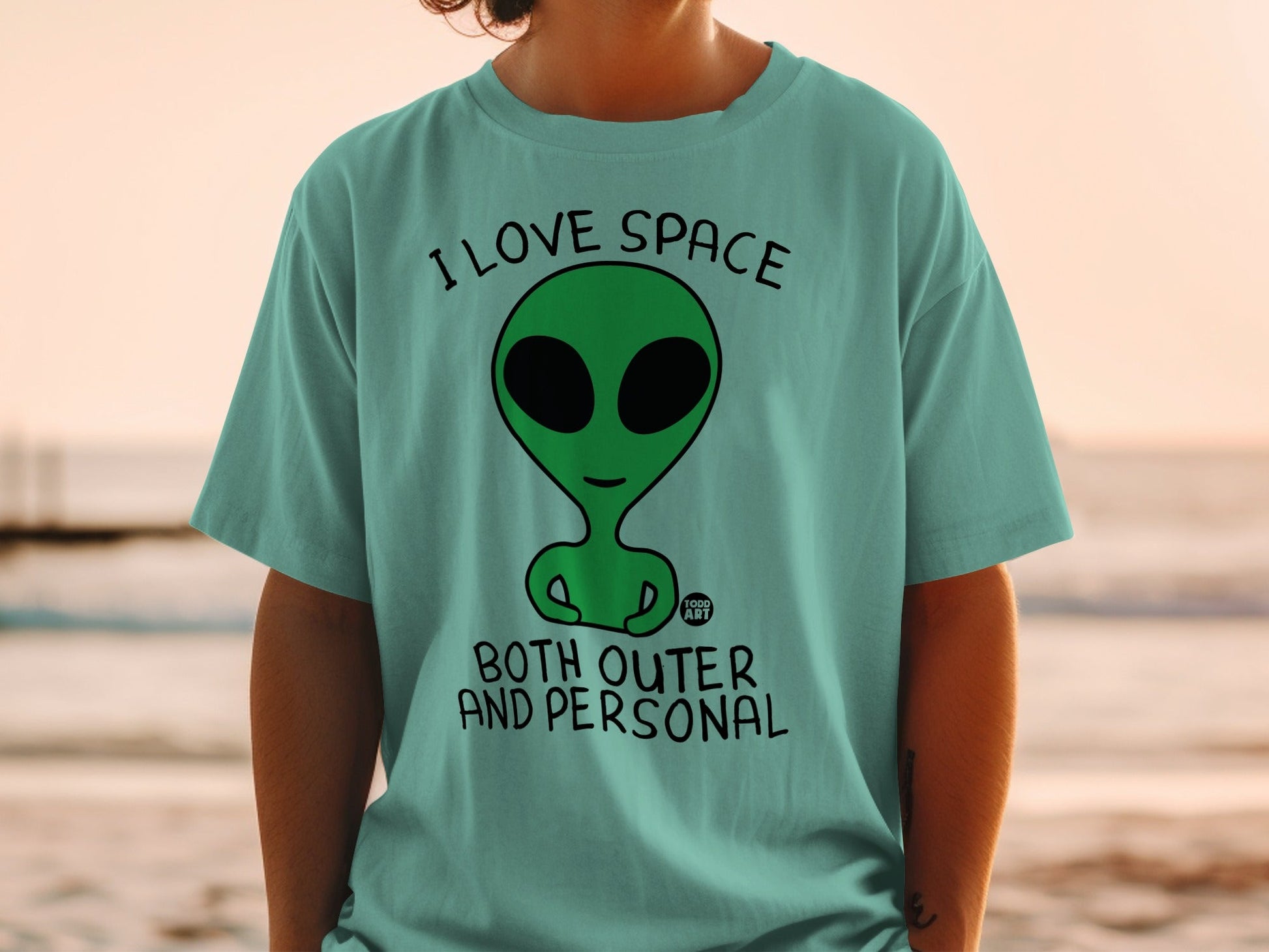 I Love Space Both Outer And Personal Alien T-shirt