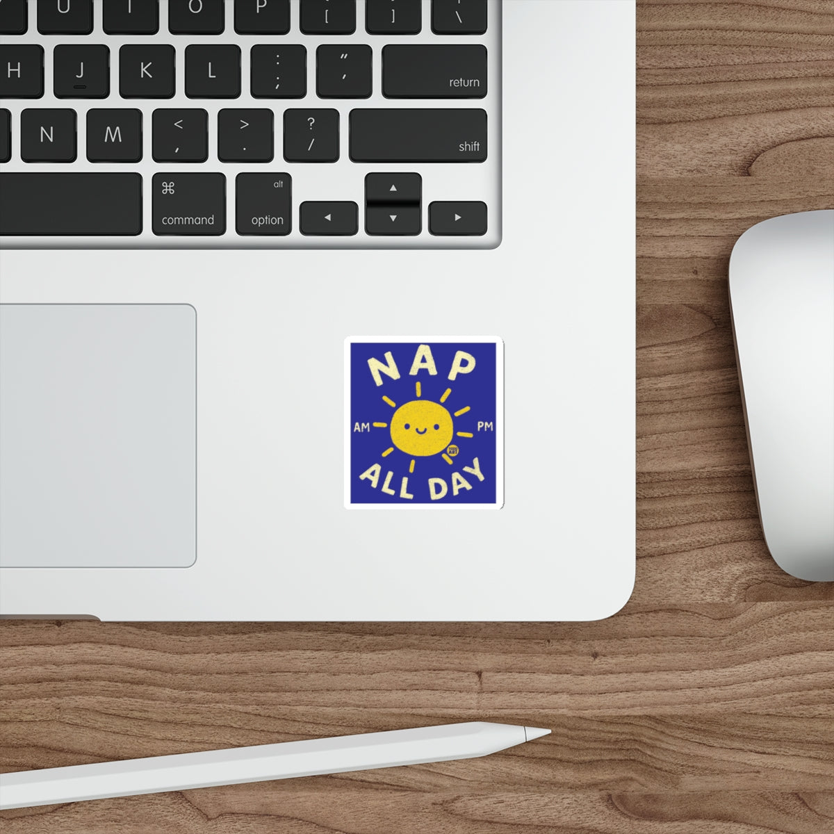 NAP ALL DAY sun AM PM design sticker 