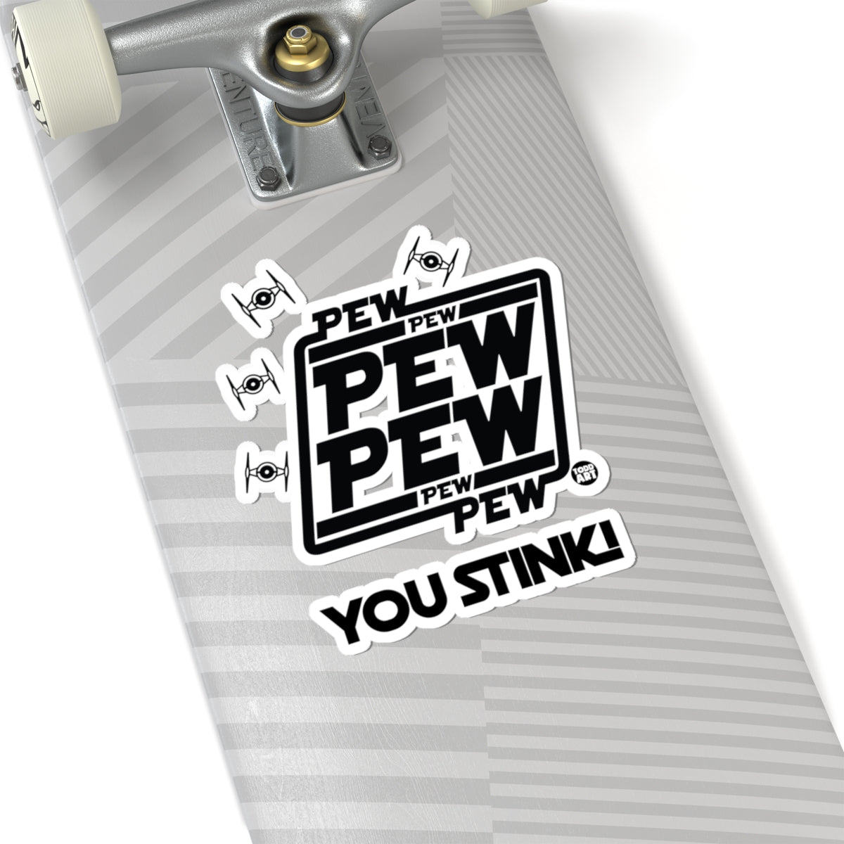 Pew Pew PewTodd Art Sticker