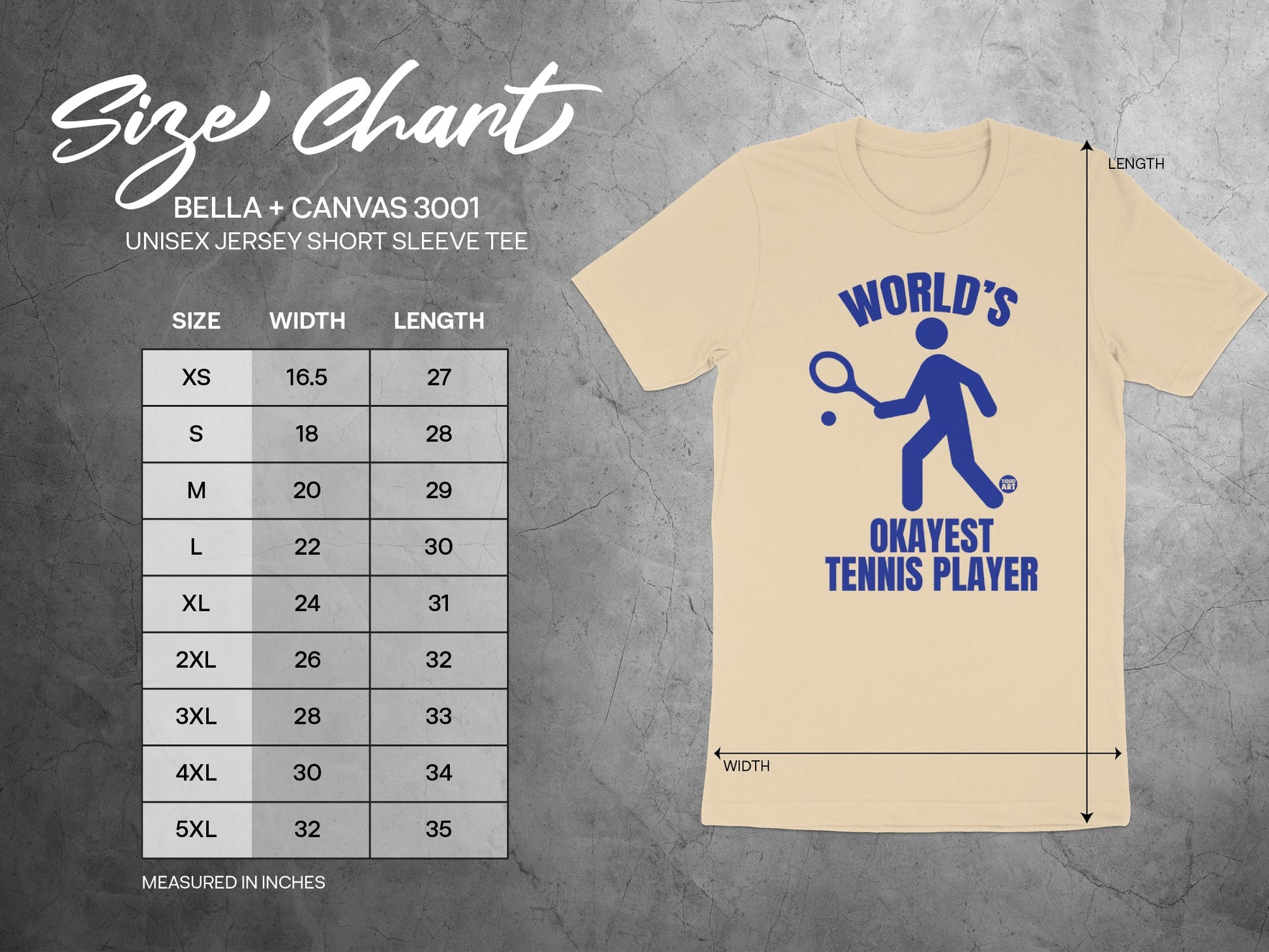 World's Okayest Tennis Player Unisex Jersey Short Sleeve Tee