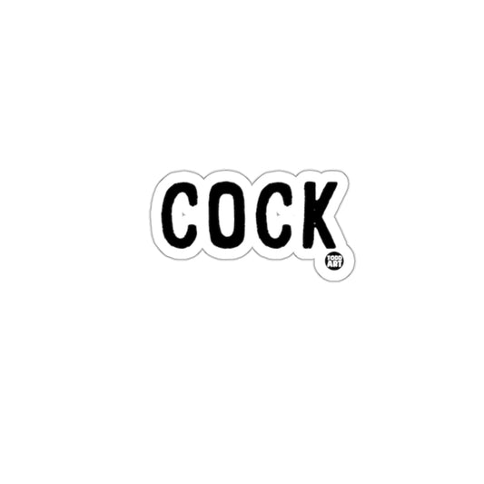 Bold COCK Design Sticker for Fun and Humor