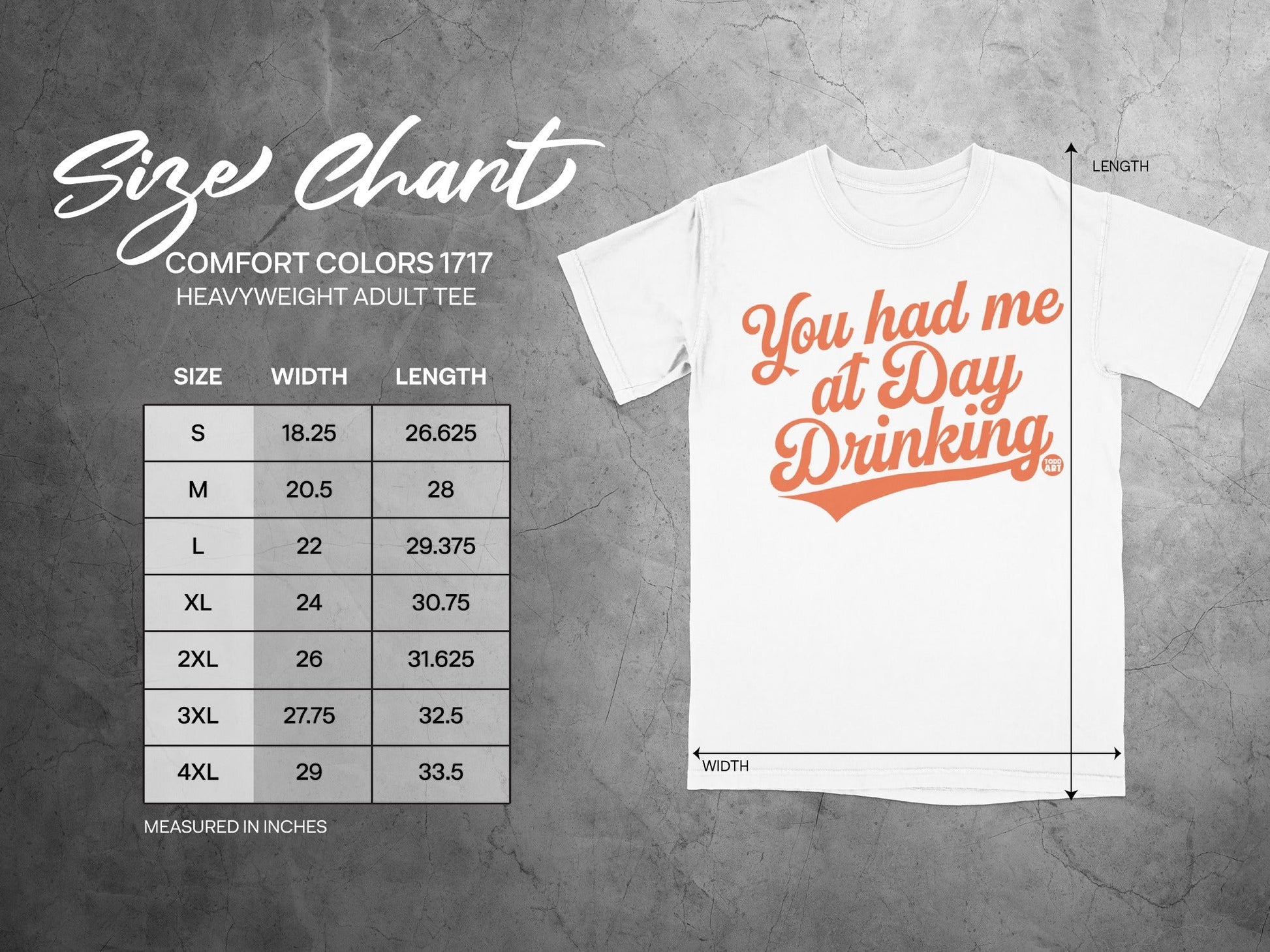 You Had Me at Day Drinking Heavyweight Adult Tee