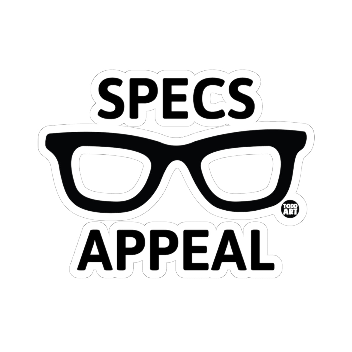 Specs AppealTodd Art Sticker