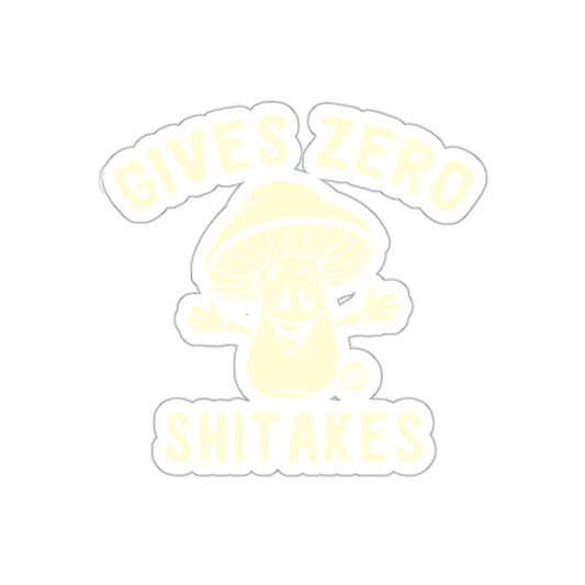 Gives Zero Shitakes Funny Mushroom Sticker