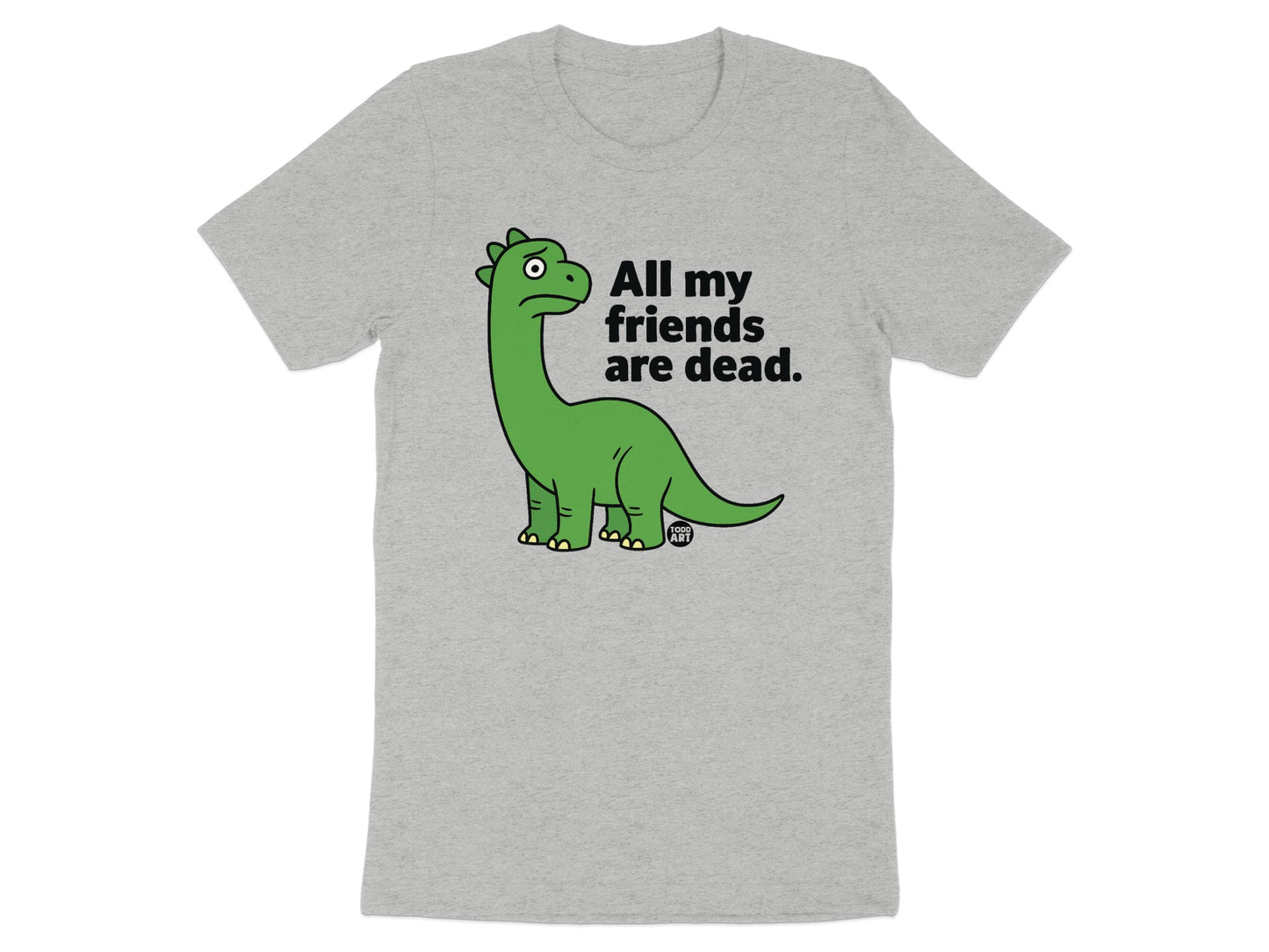 All My Friends Are Dead Dinosaur Graphic T-Shirt