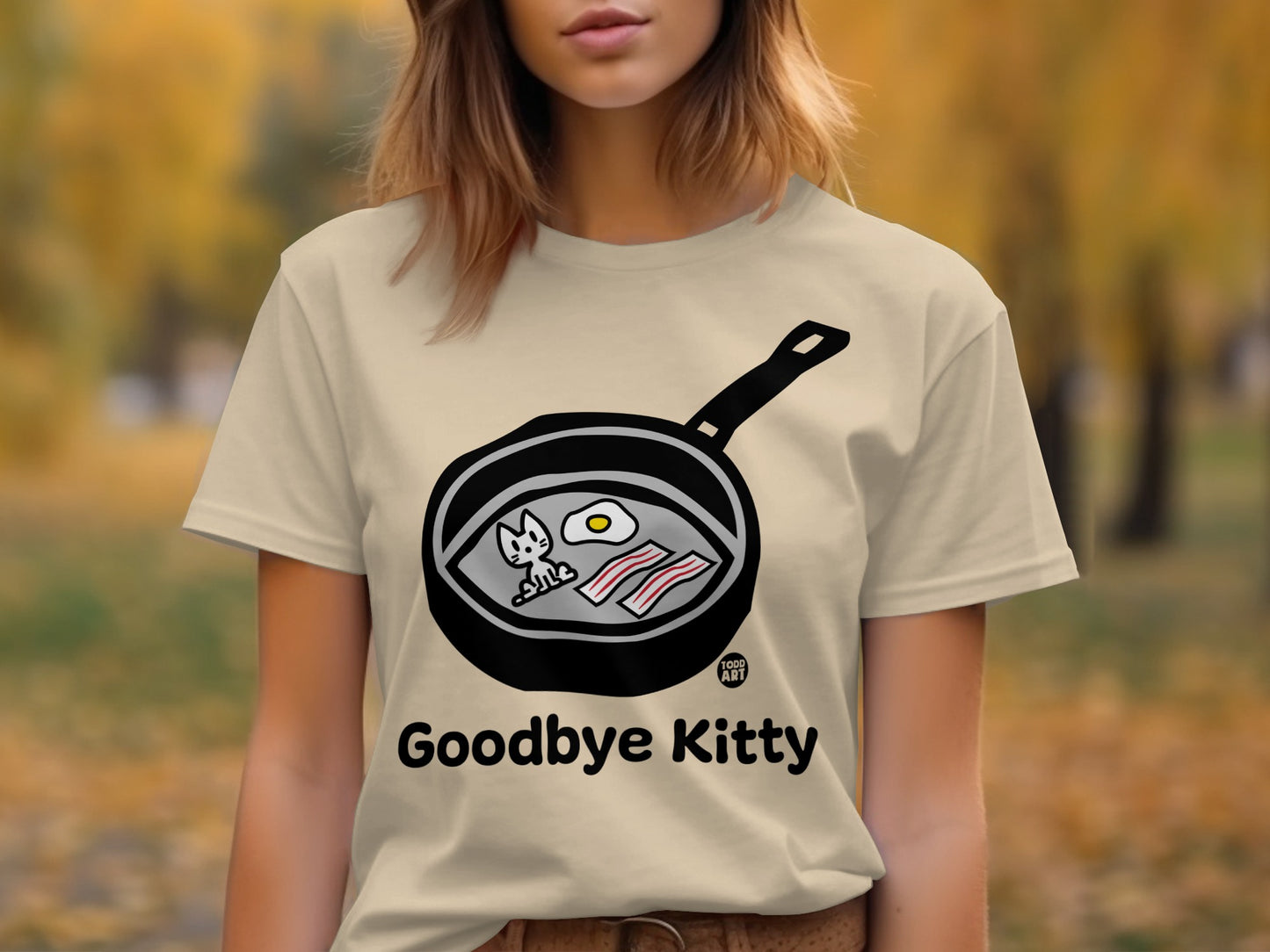 Unique Goodbye Kitty Graphic T-shirt for Pop Culture Fans