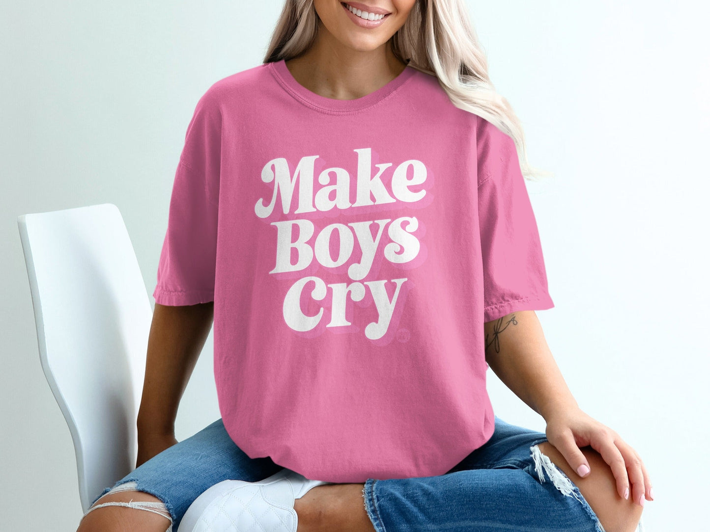 Make Boys Cry Graphic Tee Perfect Statement Shirt